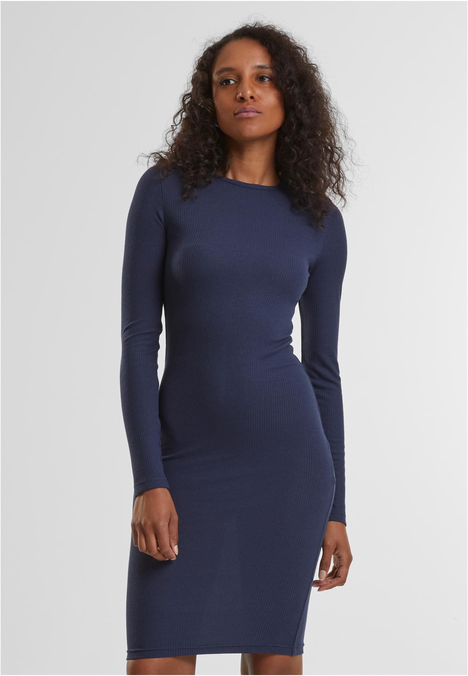 Ladies Rib Dress | navy