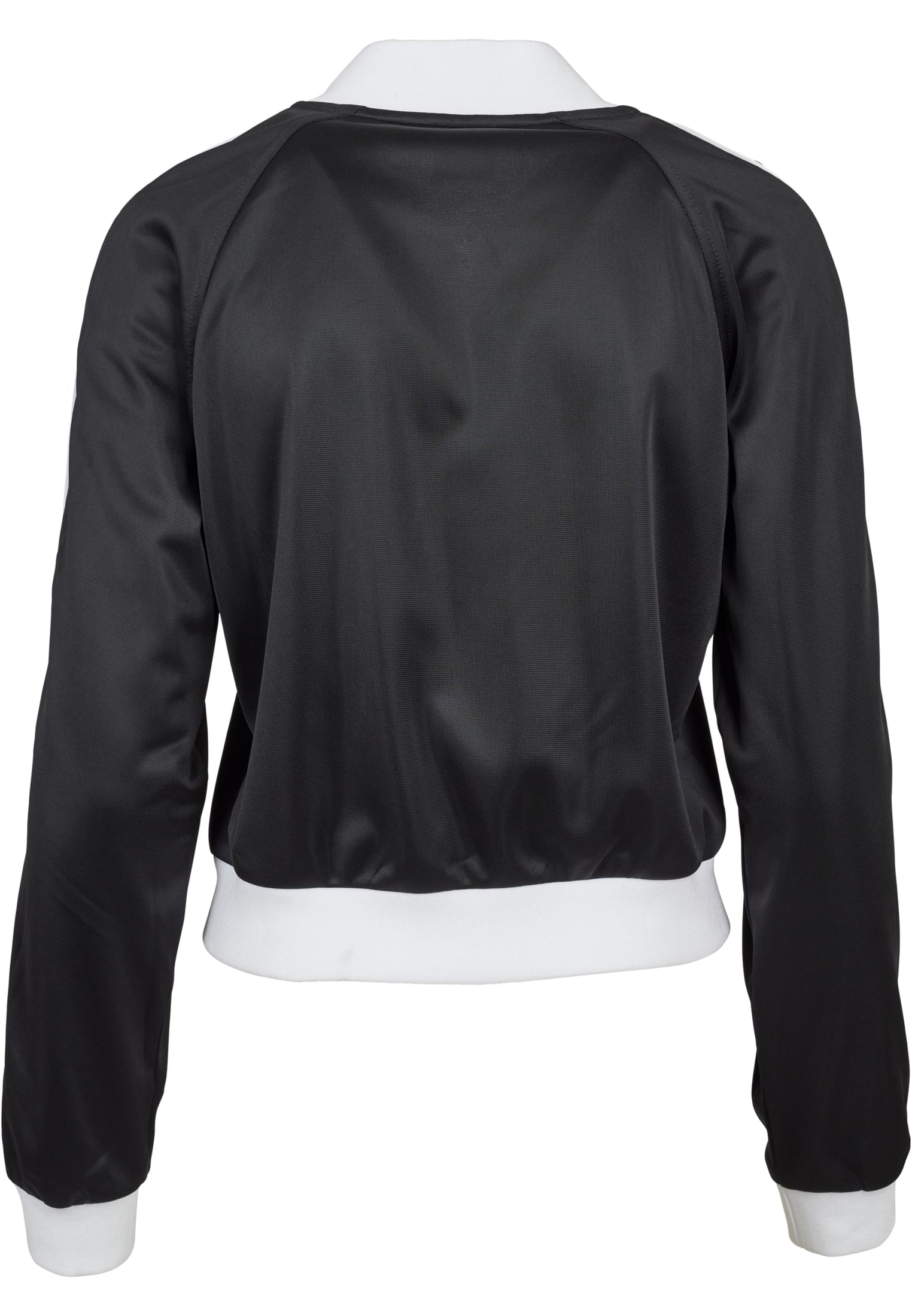 Ladies Button Up Track Jacket | blk/wht/blk
