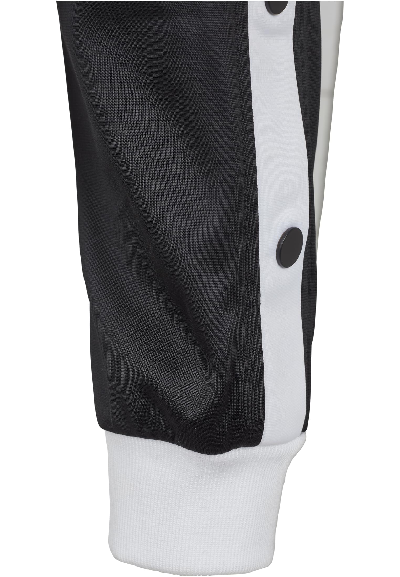 Ladies Button Up Track Jacket | blk/wht/blk