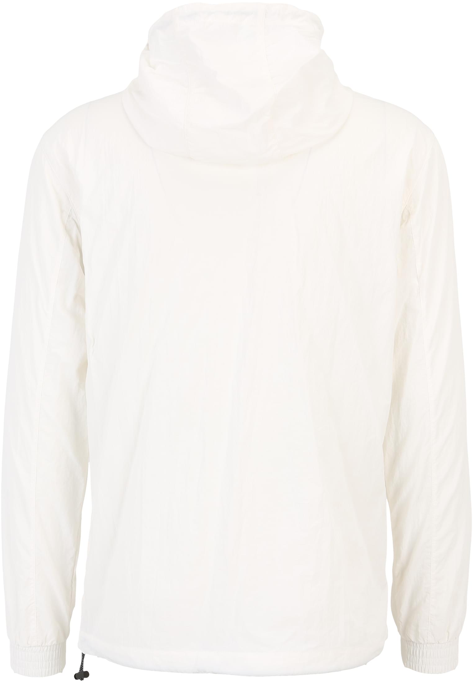 Crinkle Nylon Pull Over Jacket | wht/blk