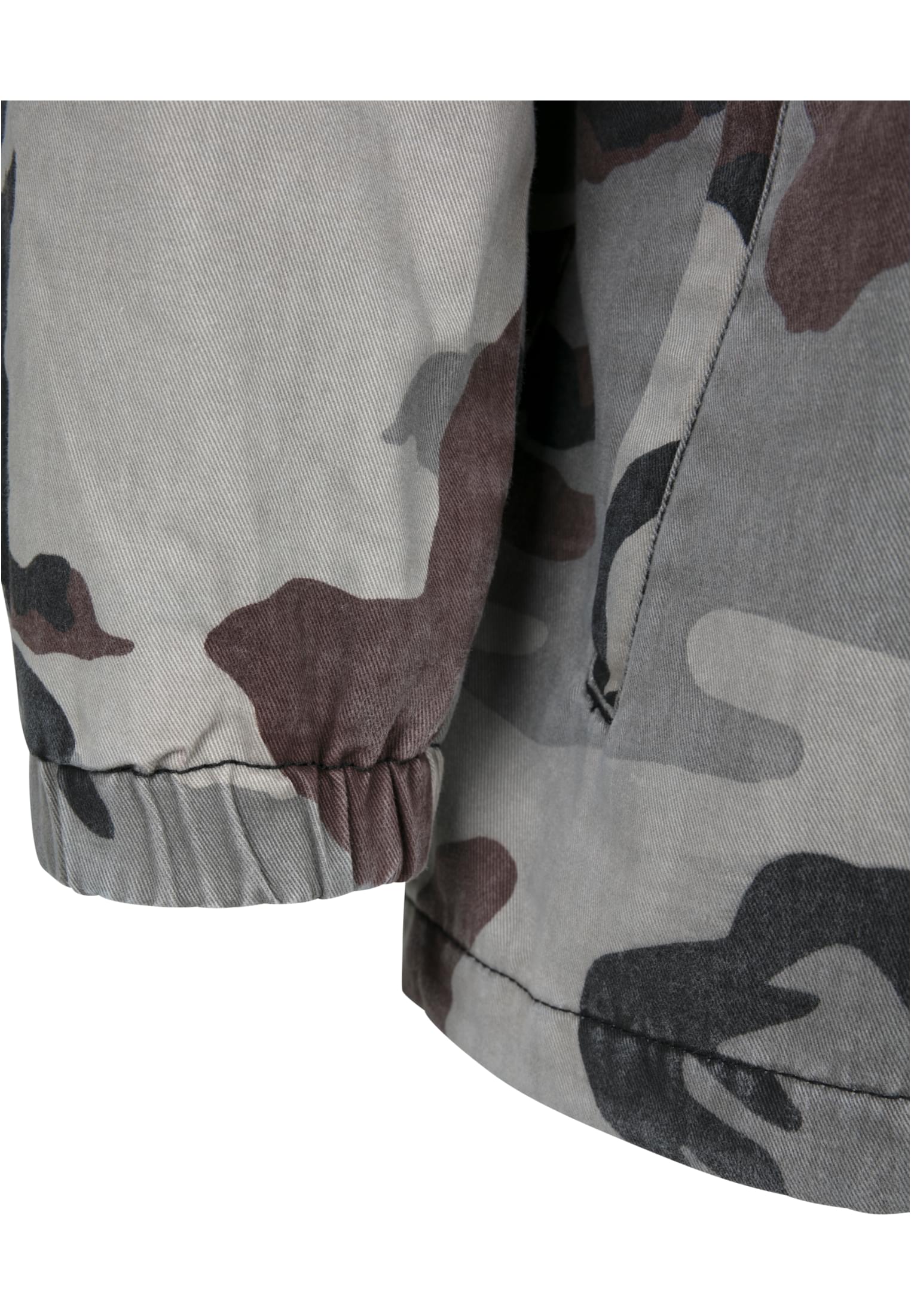 Camo Cotton Coach Jacket | grey camo