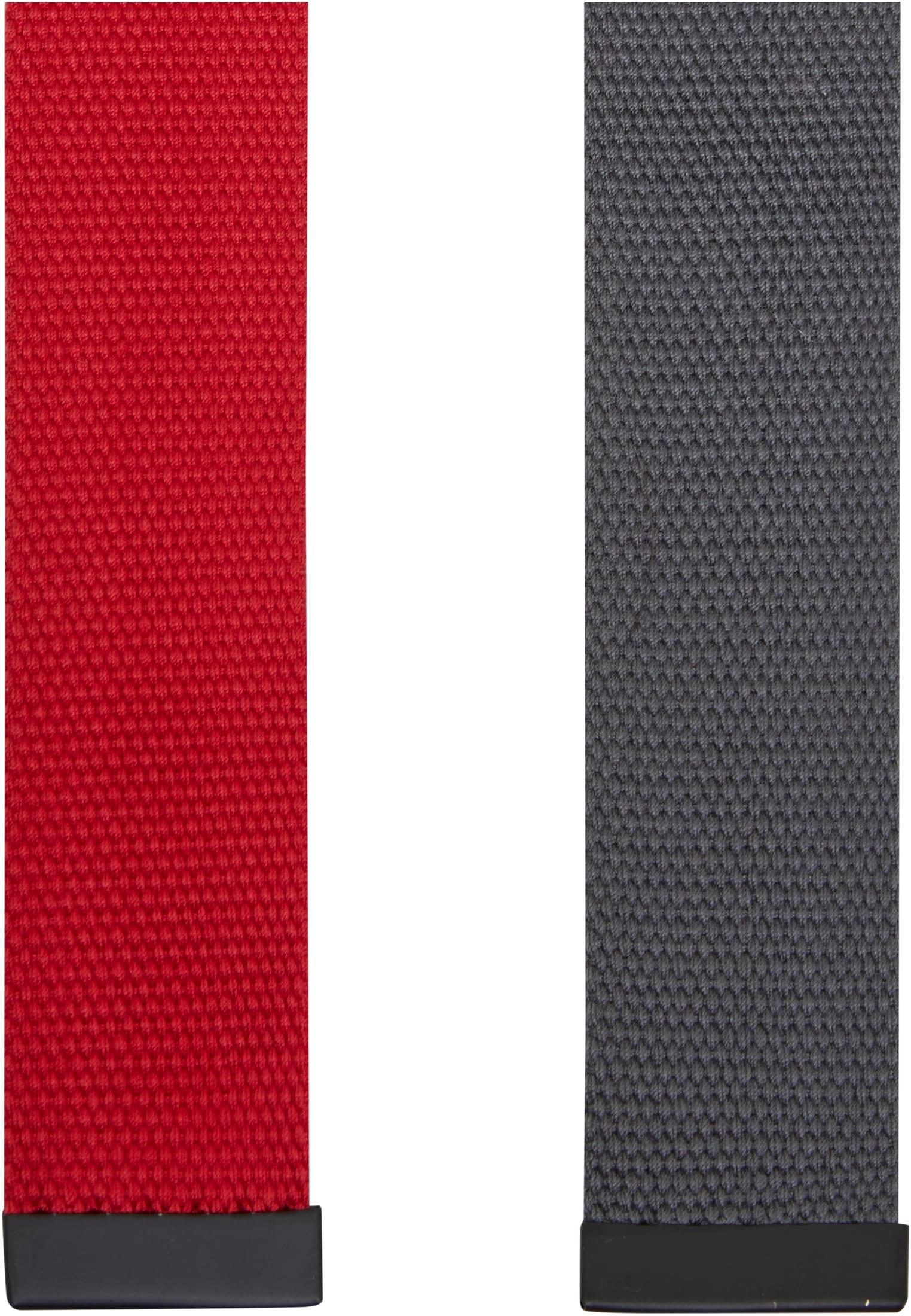 Canvas Belt 2-Pack | cityred/black+magnet/black