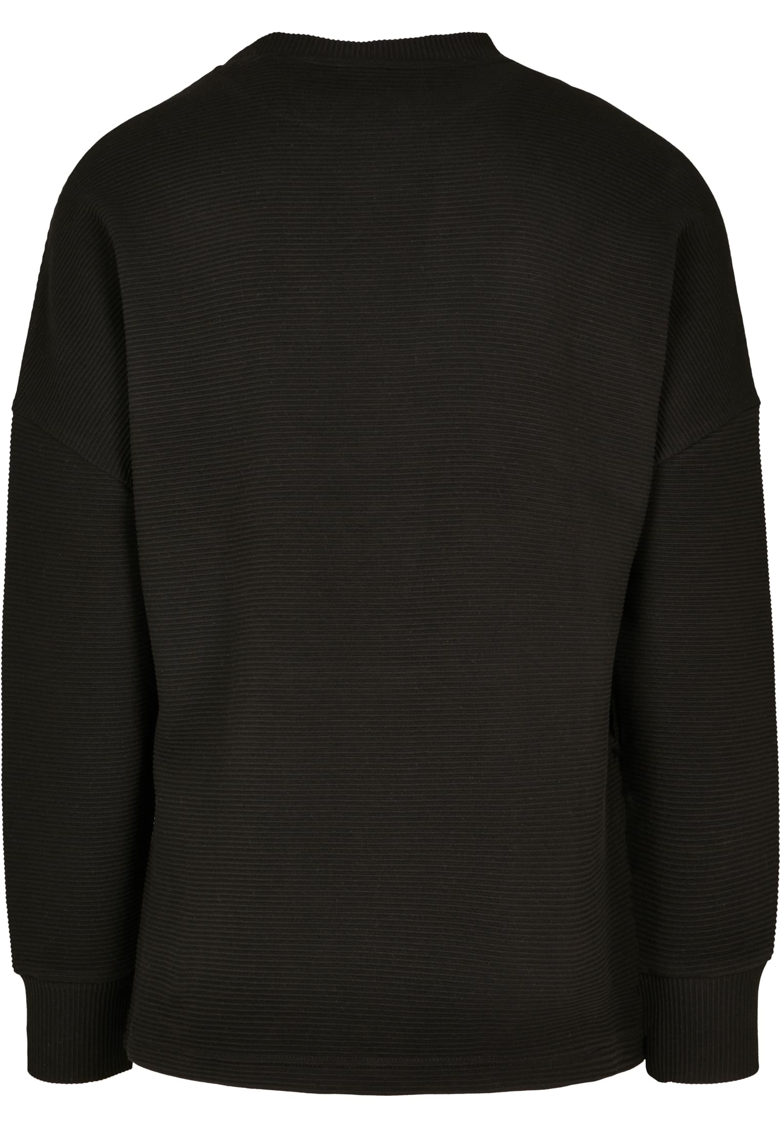 Cut On Sleeve Naps Interlock Crew | black