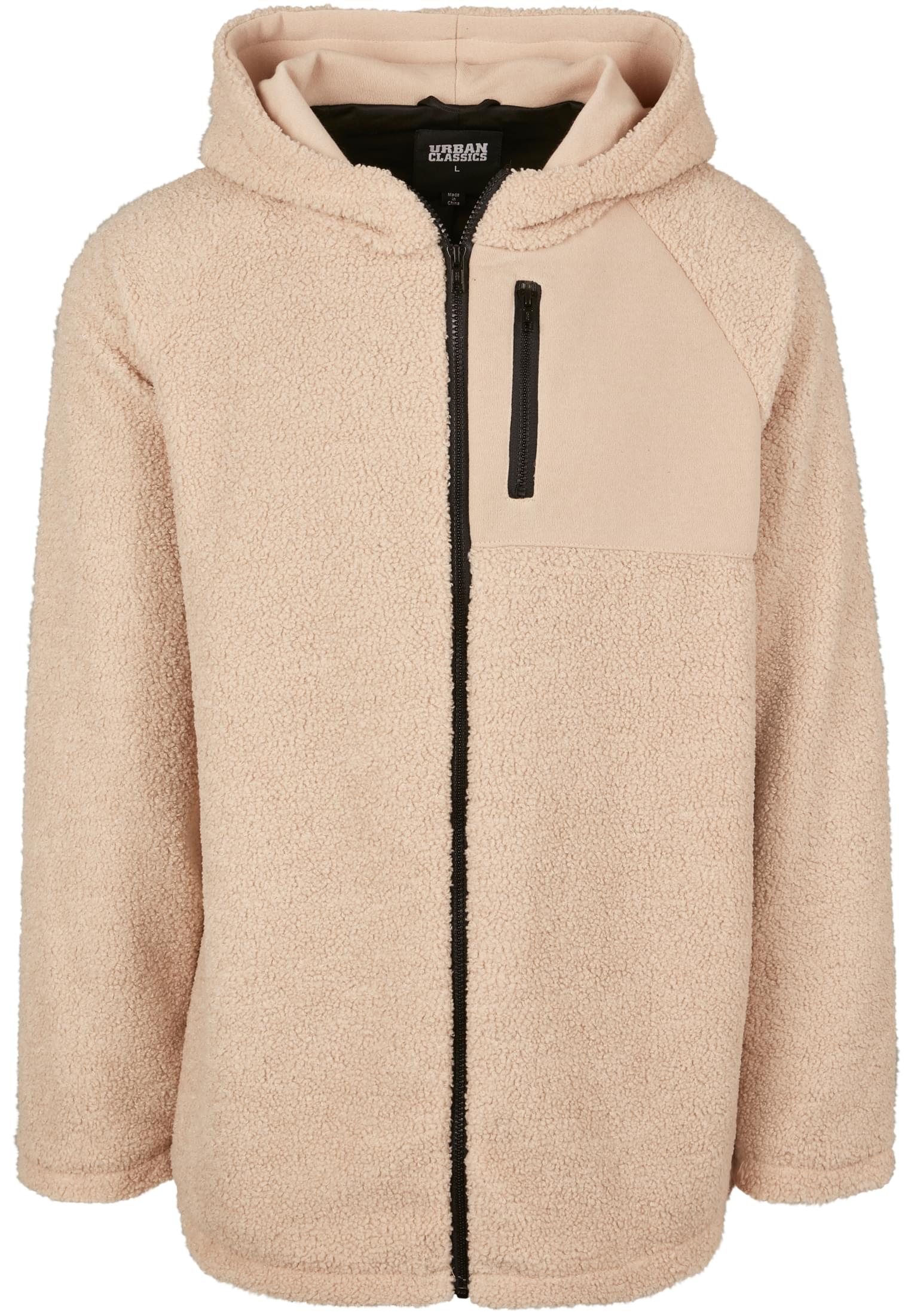 Hooded Sherpa Zip Jacket | darksand