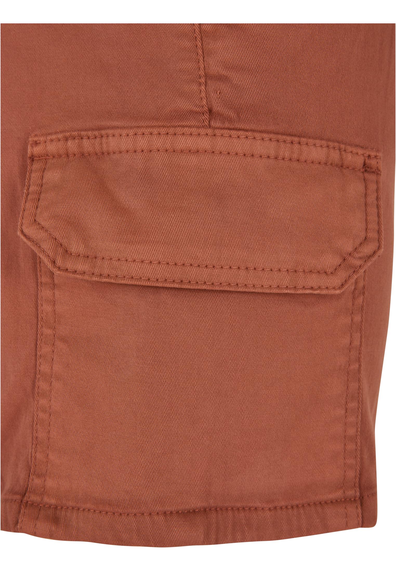Ladies High Waist Cargo Shorts | terracotta
