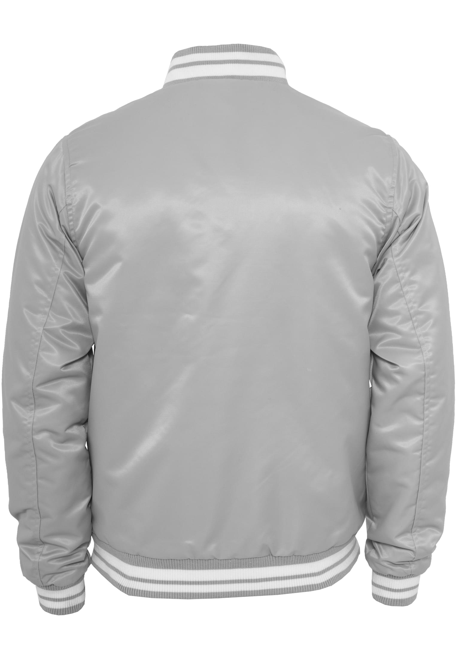 Mens Shiny College Jacket | gry/wht