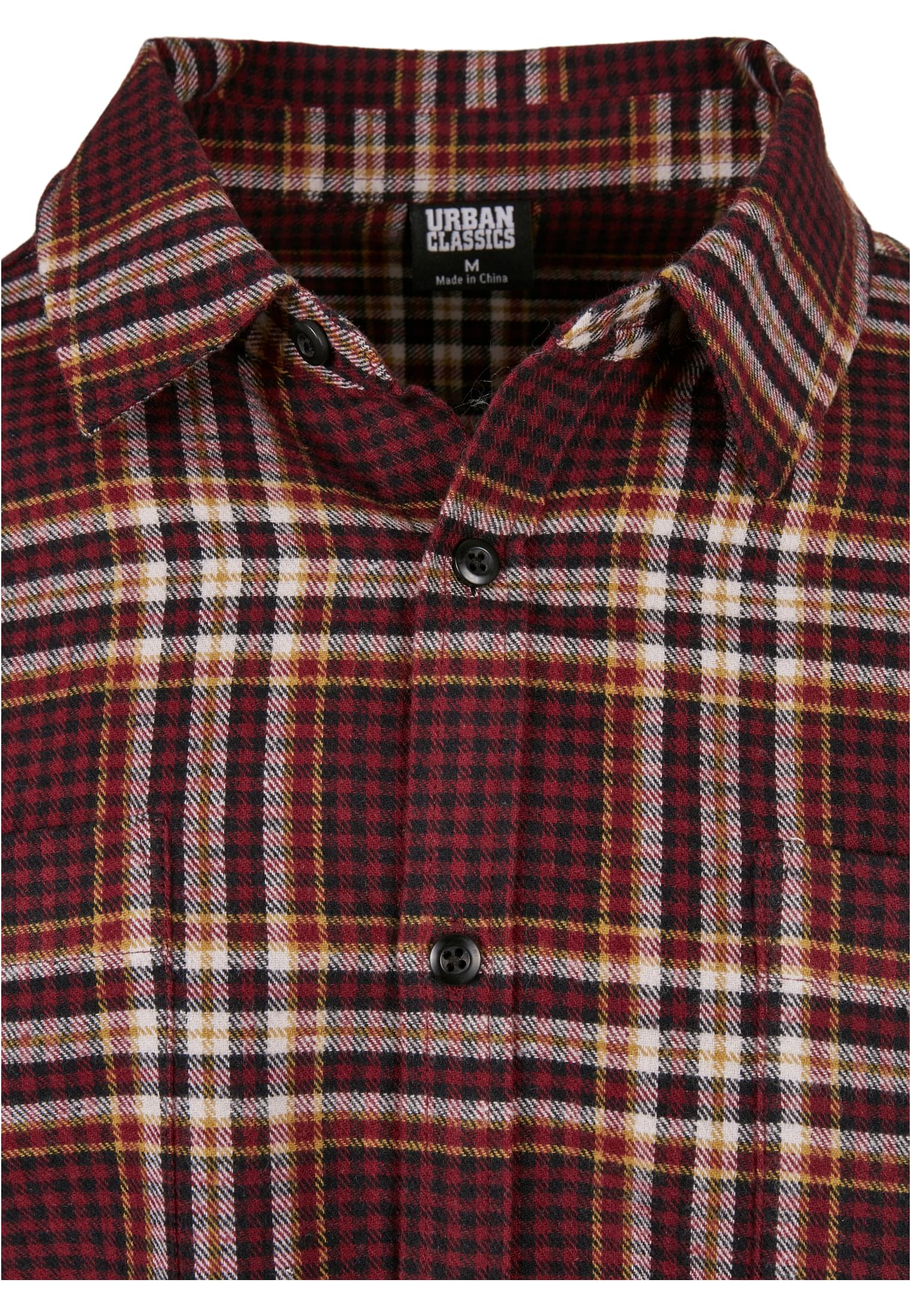 Checked Campus Shirt | cherry/honey
