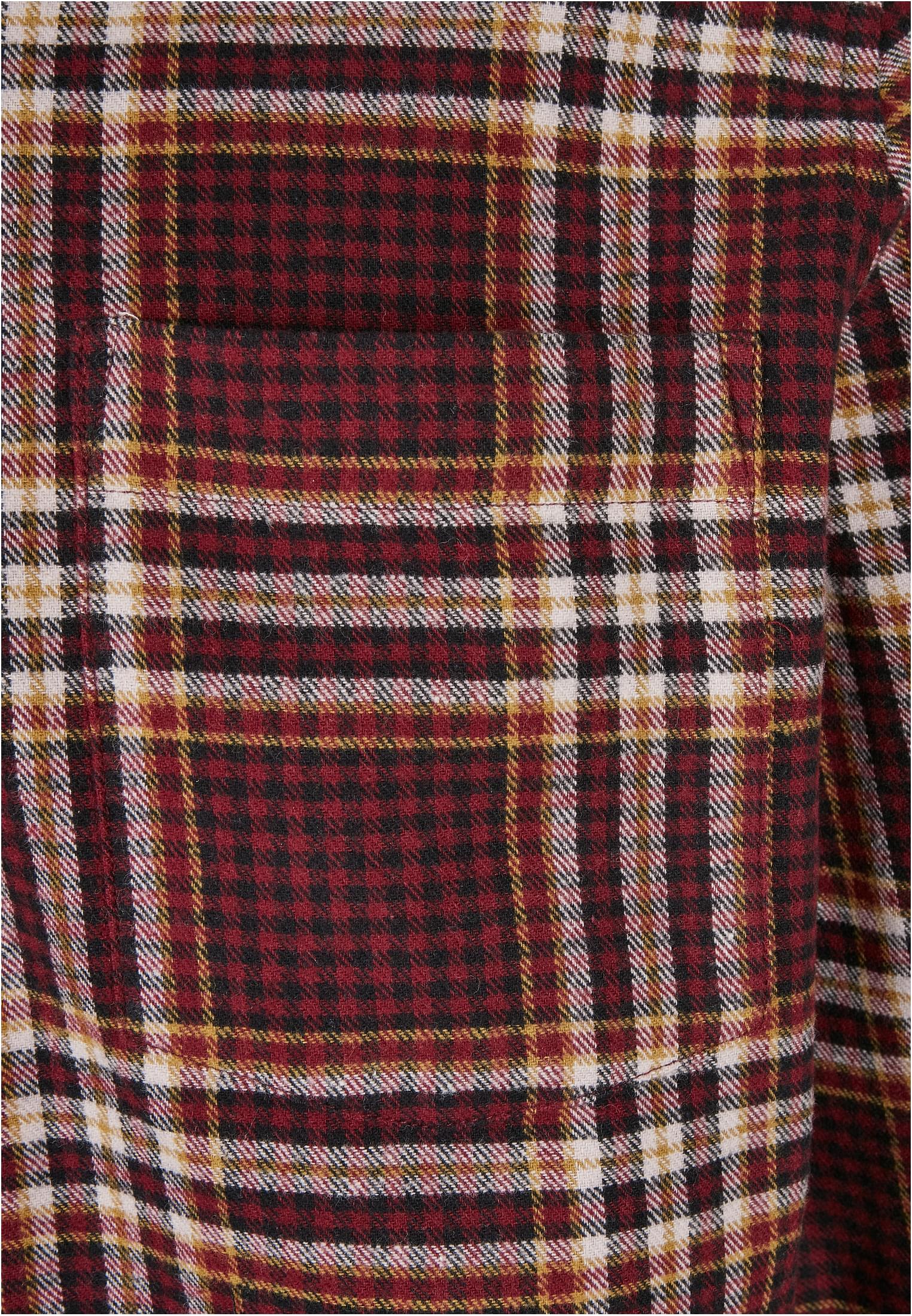 Checked Campus Shirt | cherry/honey