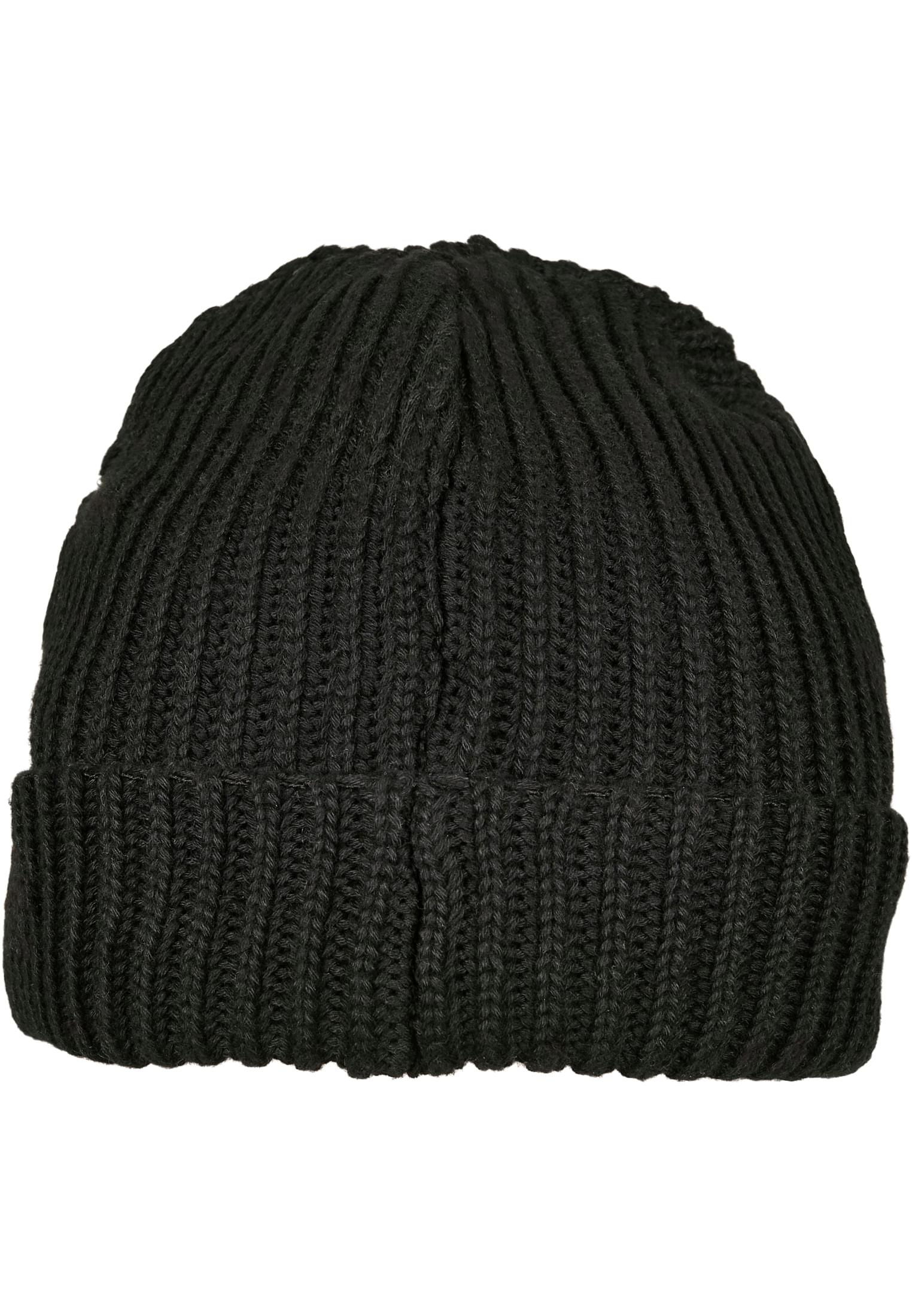 Recycled Yarn Fisherman Beanie | black