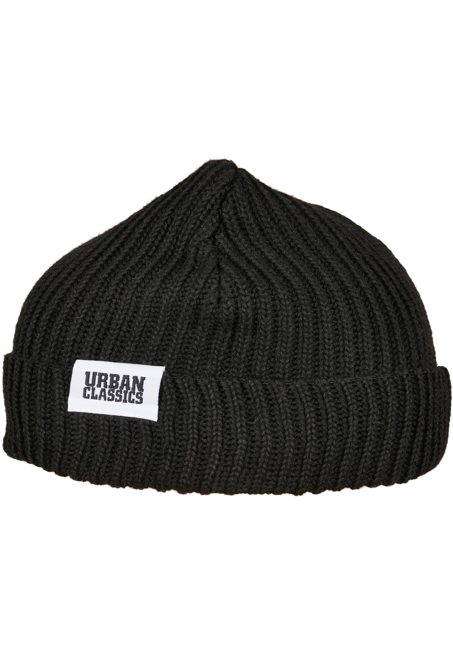 Recycled Yarn Fisherman Beanie | black
