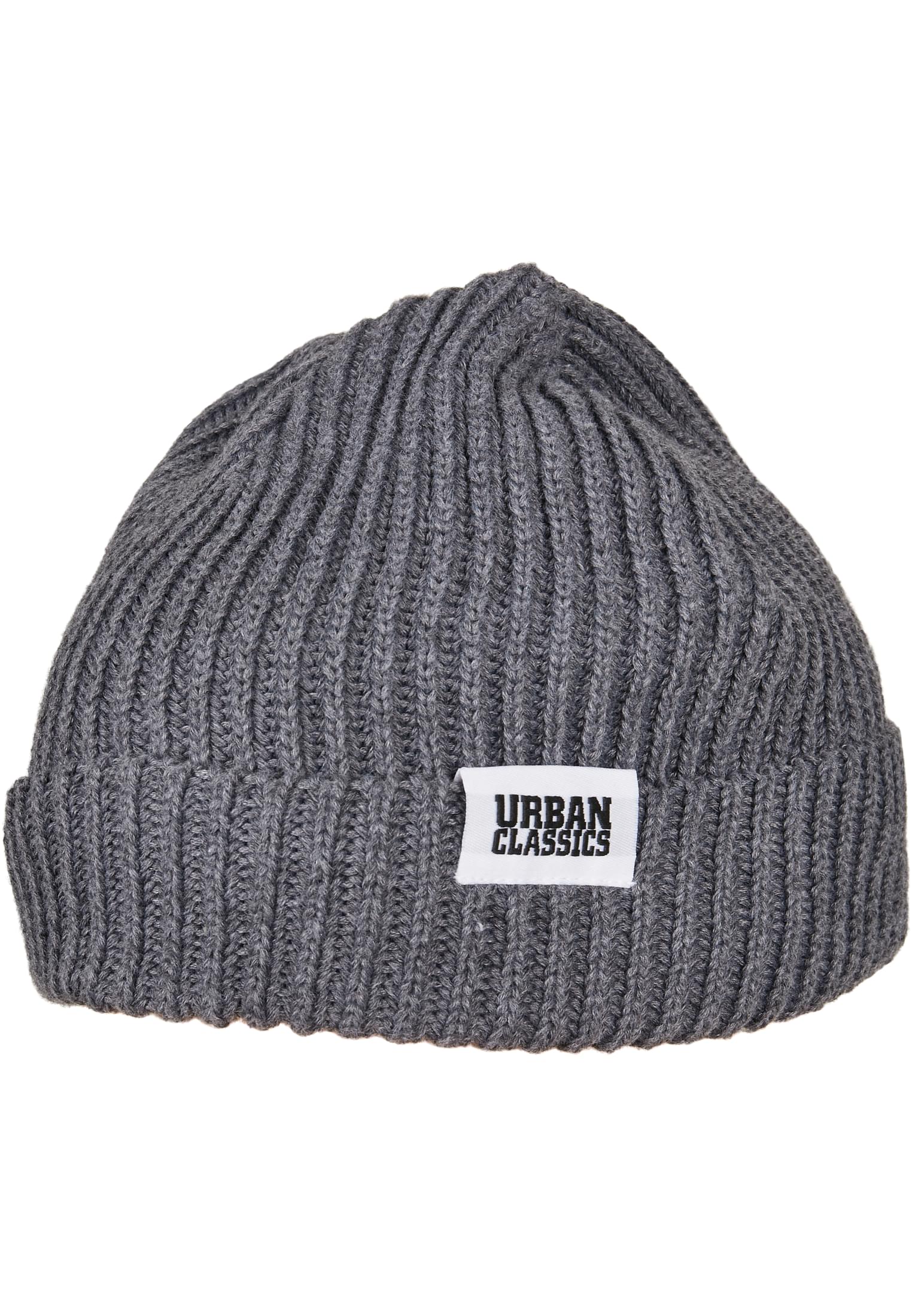 Recycled Yarn Fisherman Beanie | asphalt