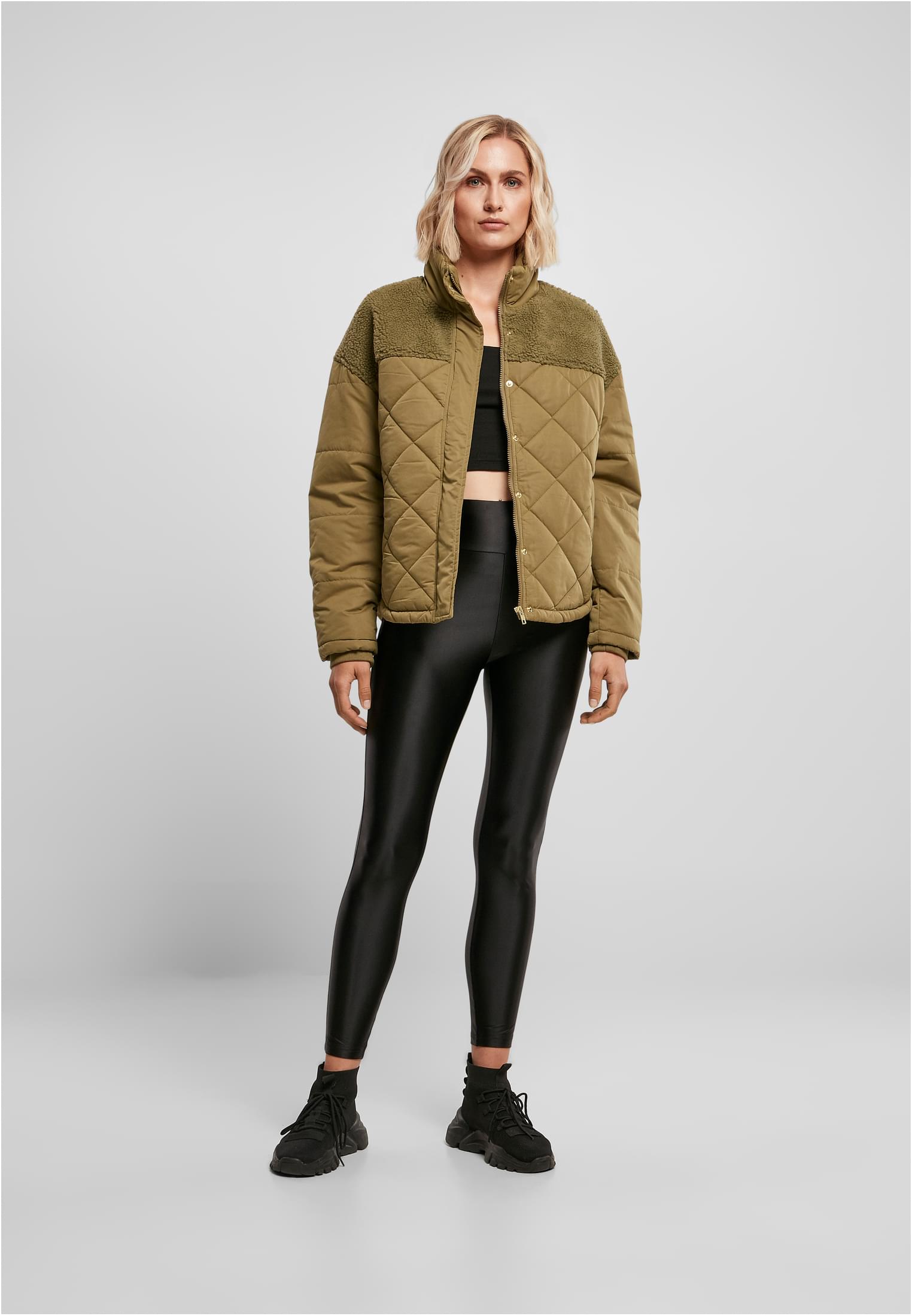 Ladies Oversized Diamond Quilt Puffer Jacket | tiniolive