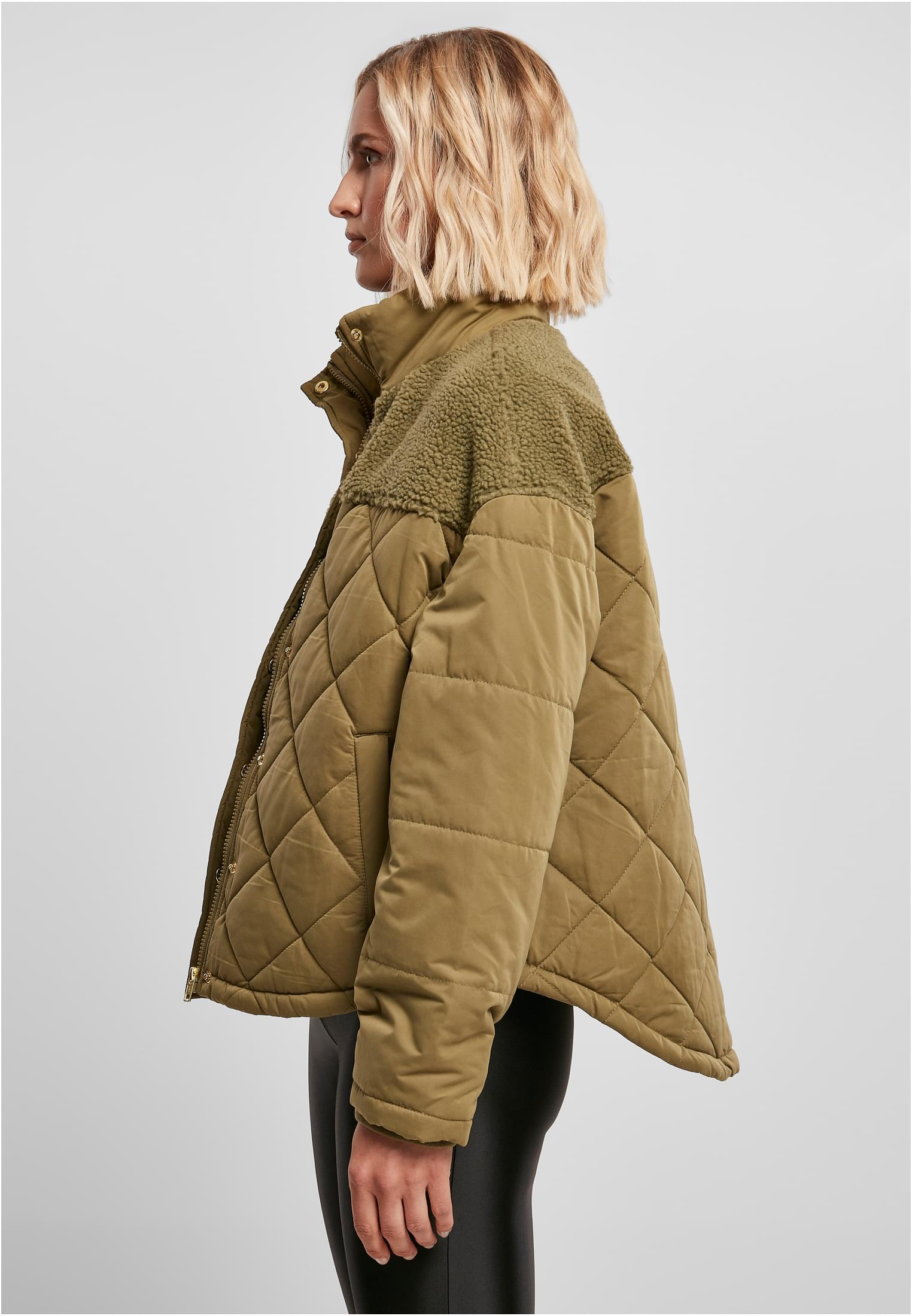 Ladies Oversized Diamond Quilt Puffer Jacket | tiniolive