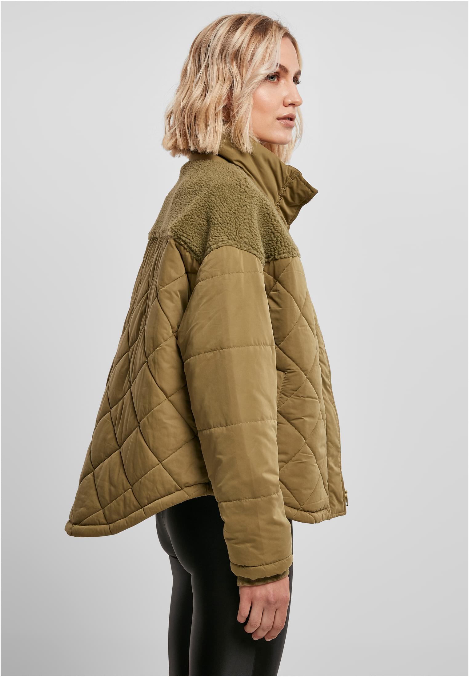 Ladies Oversized Diamond Quilt Puffer Jacket | tiniolive