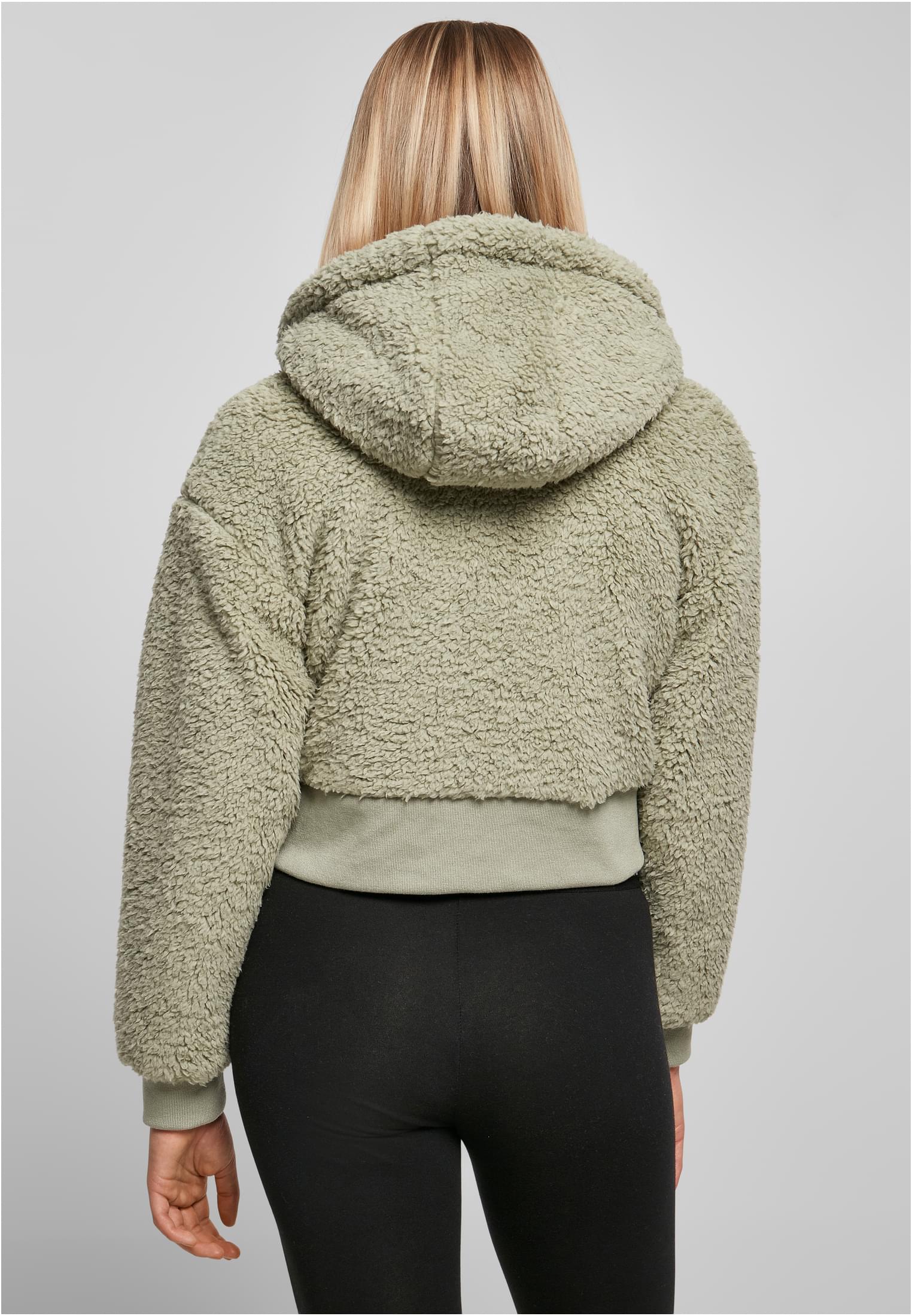 Ladies Short Oversized Sherpa Jacket | softsalvia