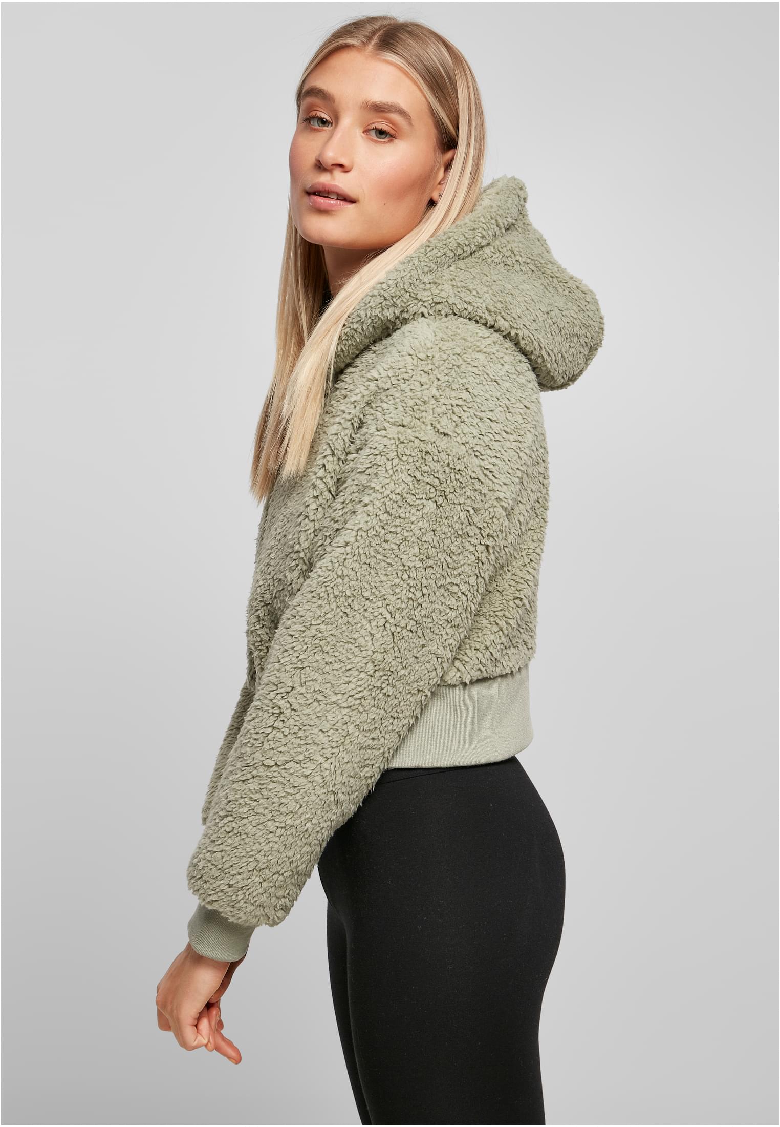 Ladies Short Oversized Sherpa Jacket | softsalvia