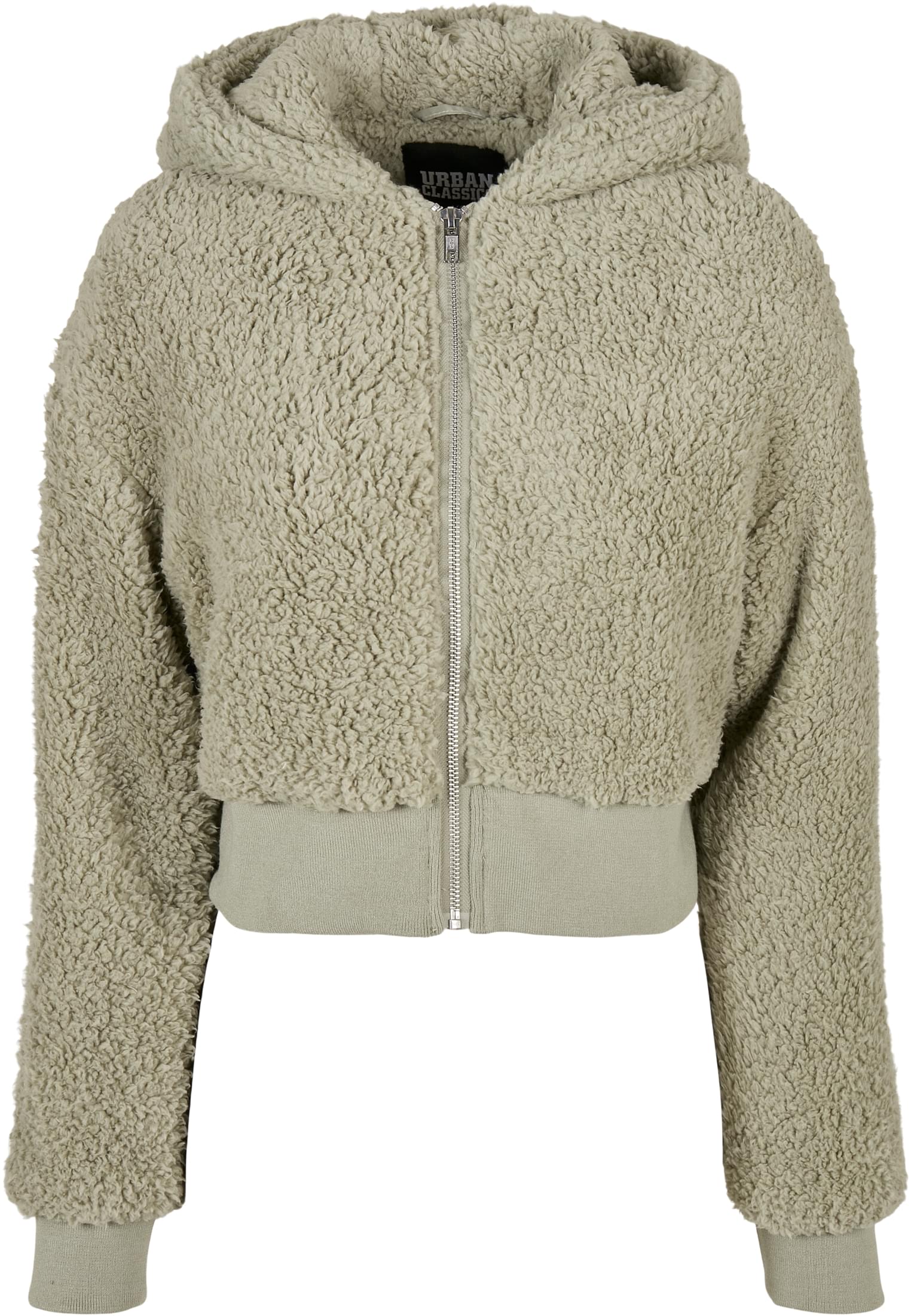 Ladies Short Oversized Sherpa Jacket | softsalvia
