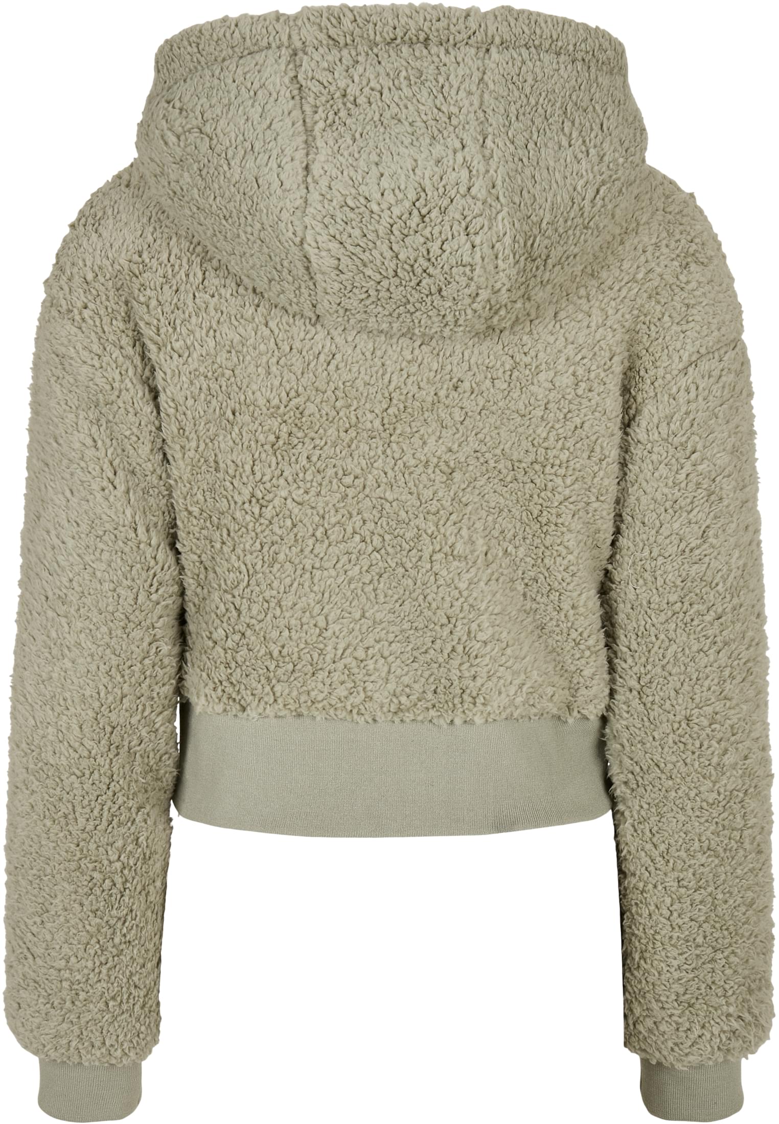Ladies Short Oversized Sherpa Jacket | softsalvia