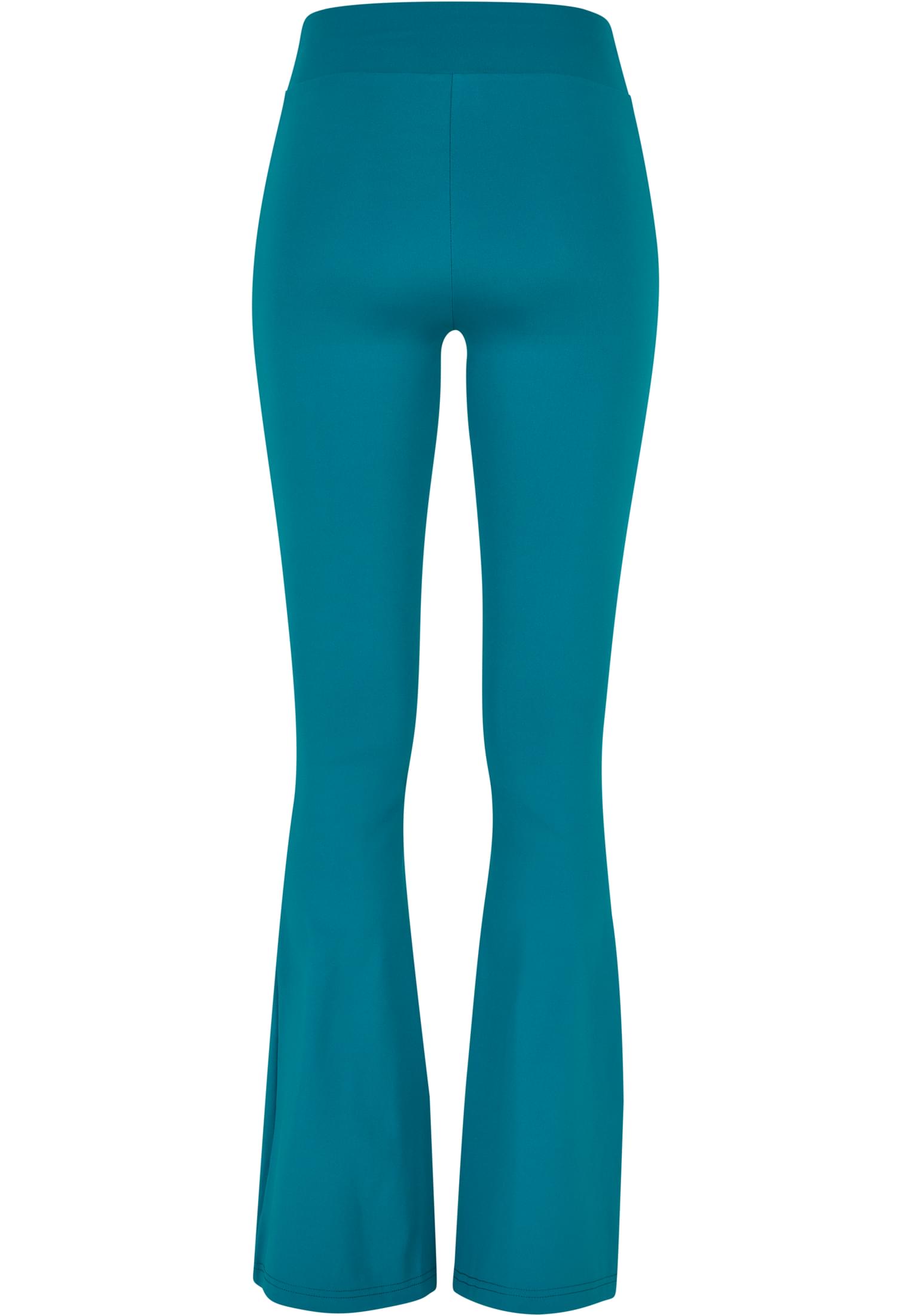 Ladies Recycled High Waist Flared Leggings | watergreen