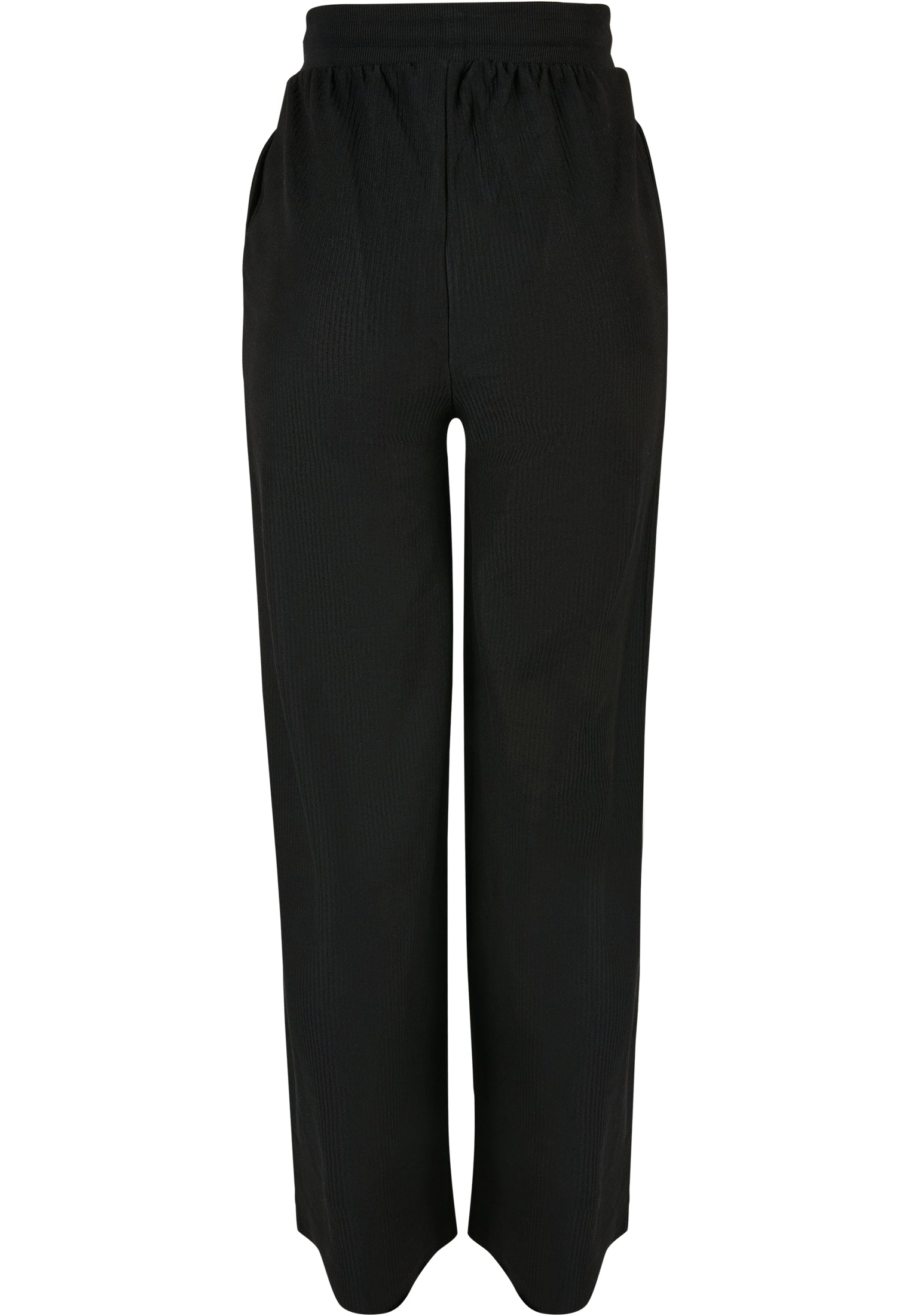 Ladies Straight Rib Terry Pants | black