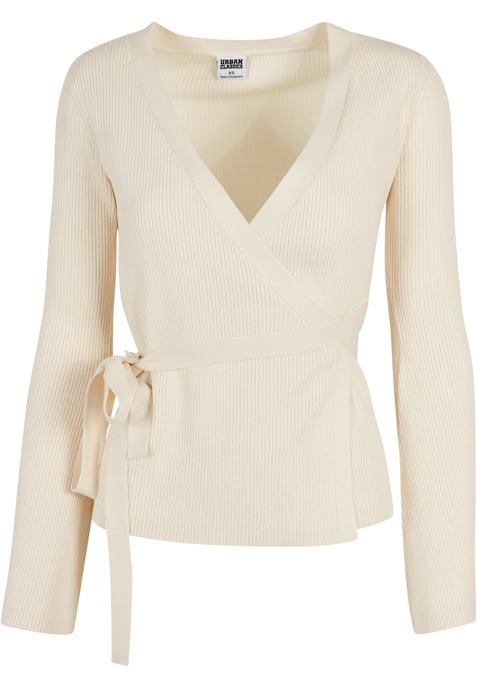 Ladies Rib Knit Wrapped Cardigan | whitesand