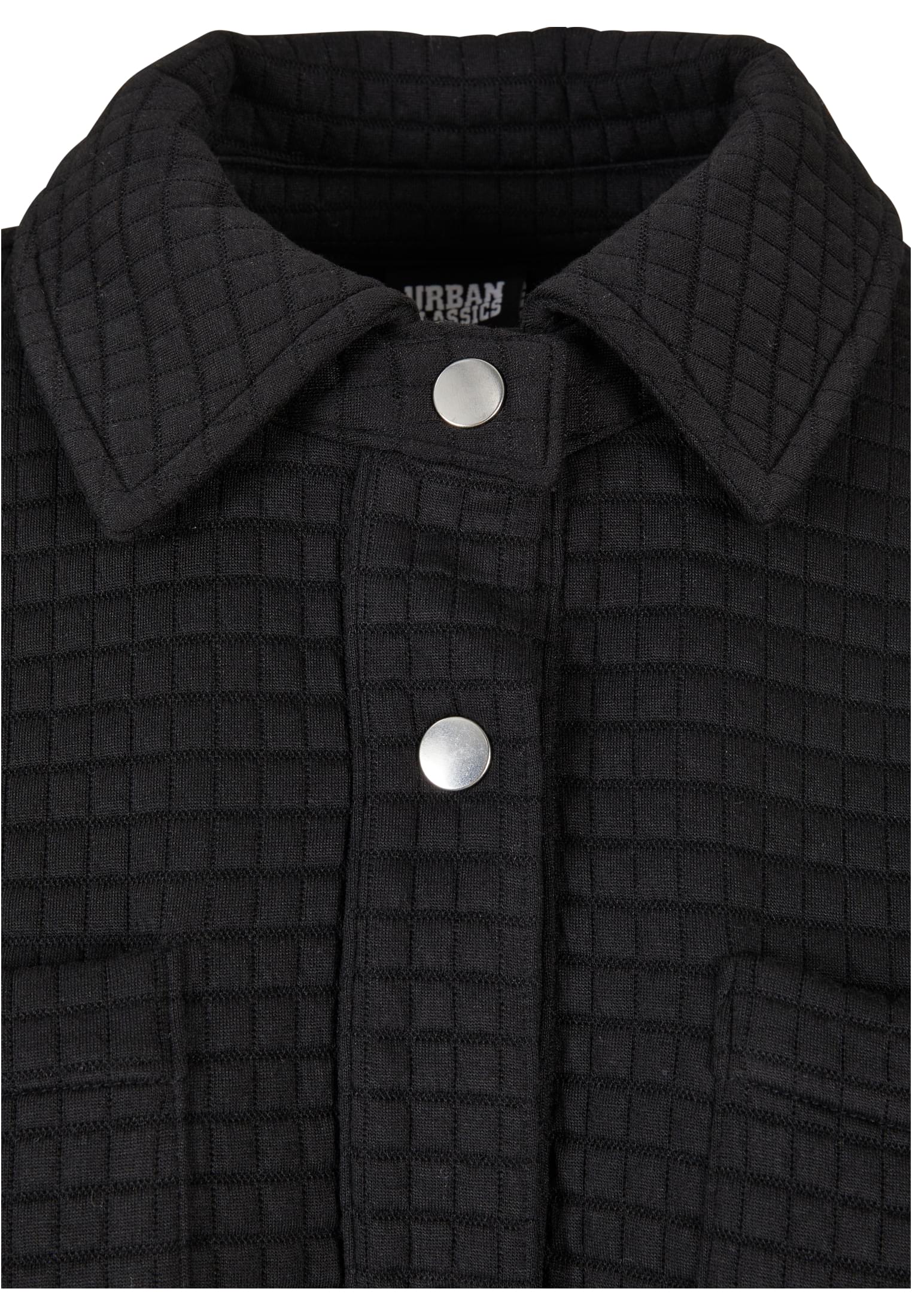 Ladies Quilted Sweat Overshirt | black