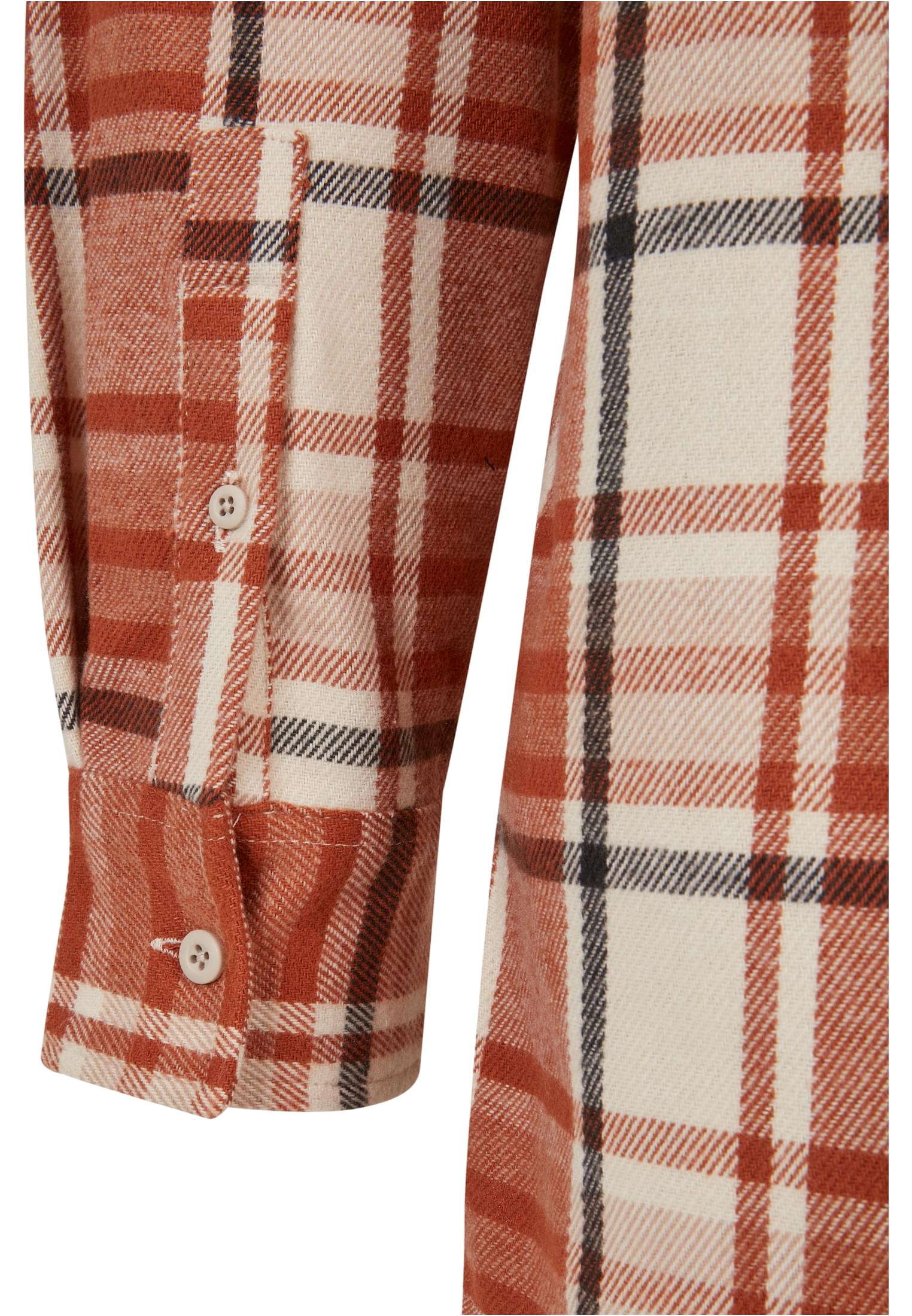 Long Oversized Checked Leaves Shirt | softseagrass/red