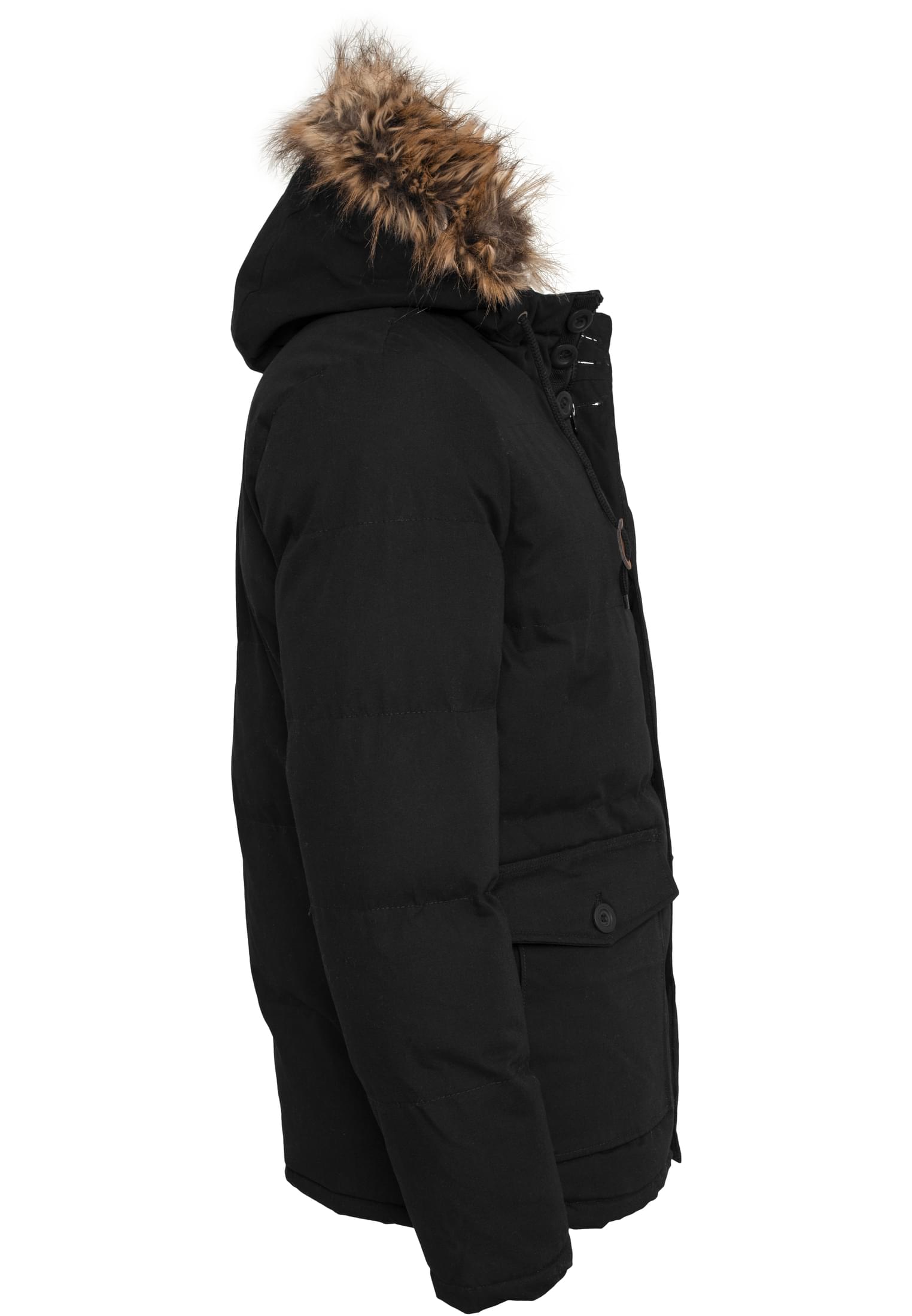 Chambray Lined Parka black | black