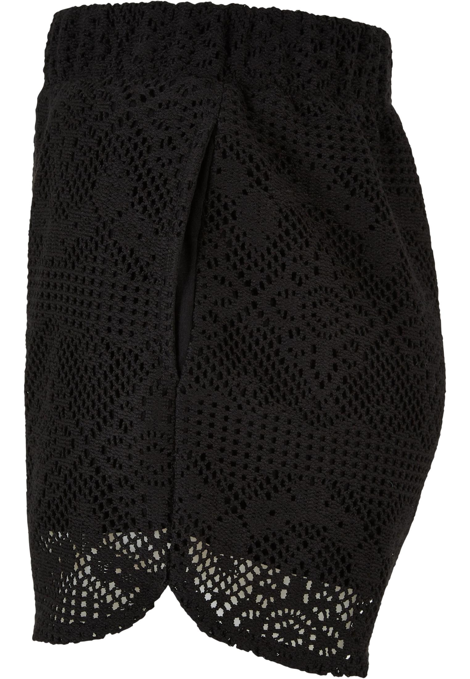 Ladies Crochet Lace Resort Shorts | black