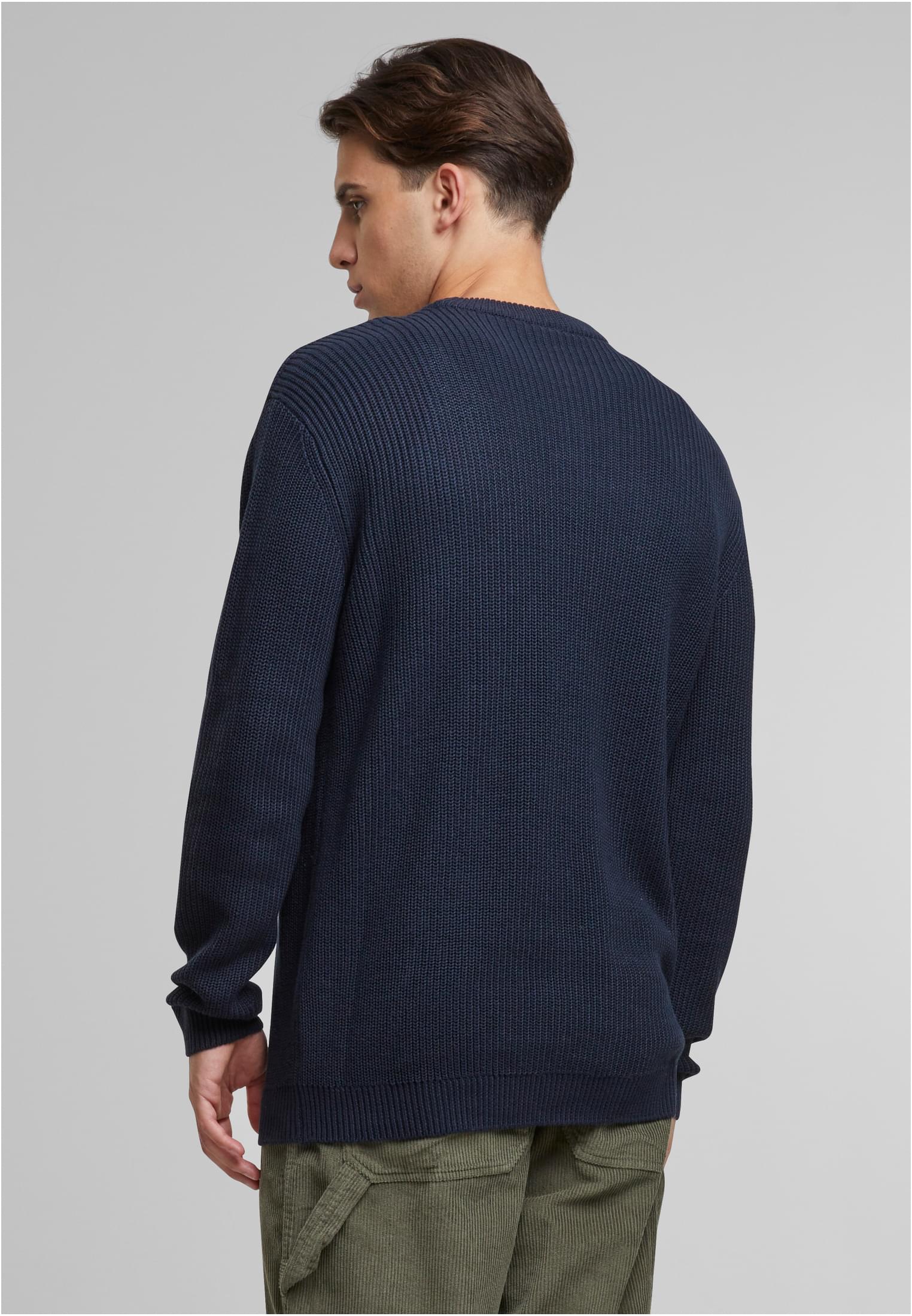 Rib Basic Sweater | navy