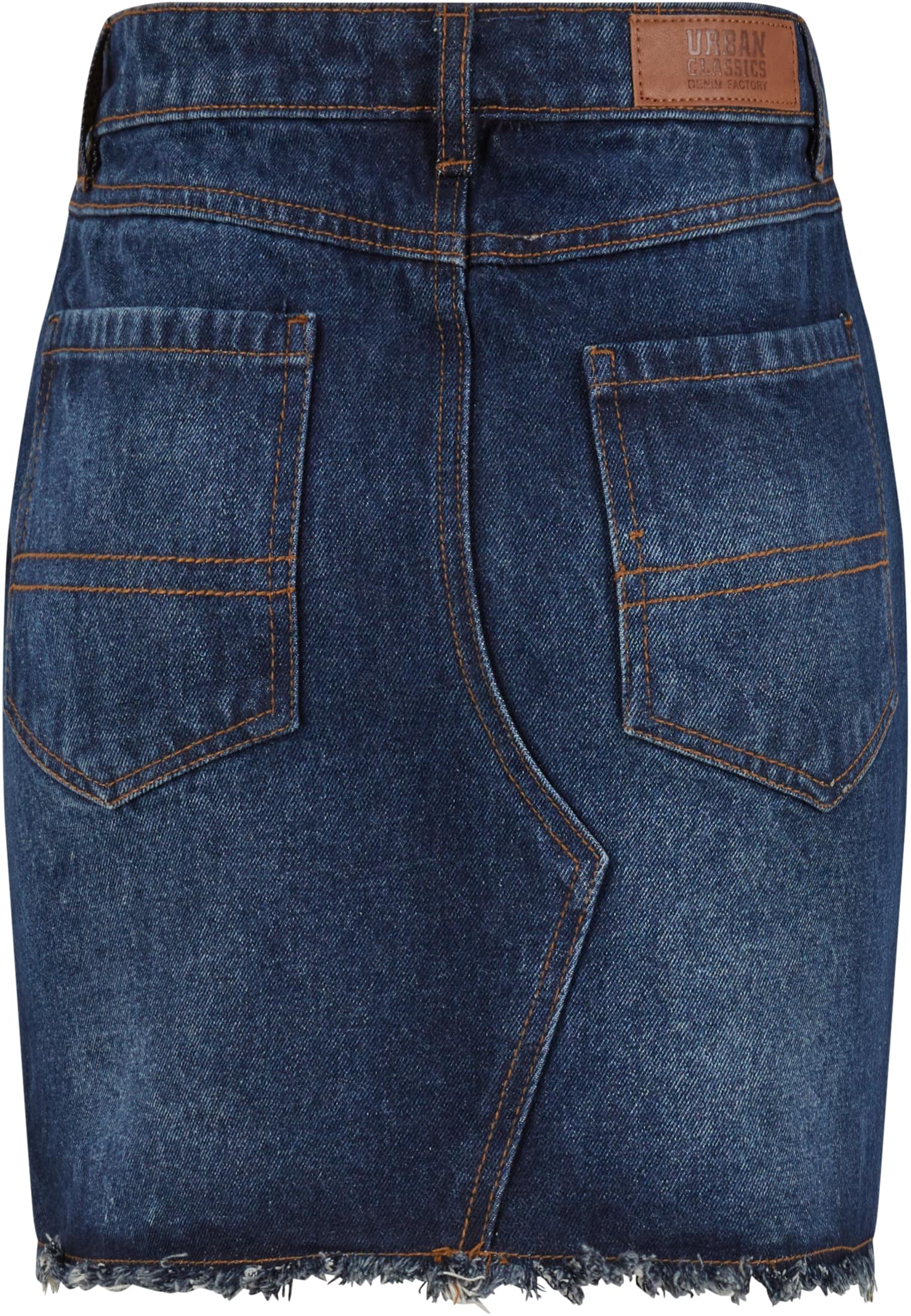 Ladies Heavy Mini Denim Skirt | new dark blue washed