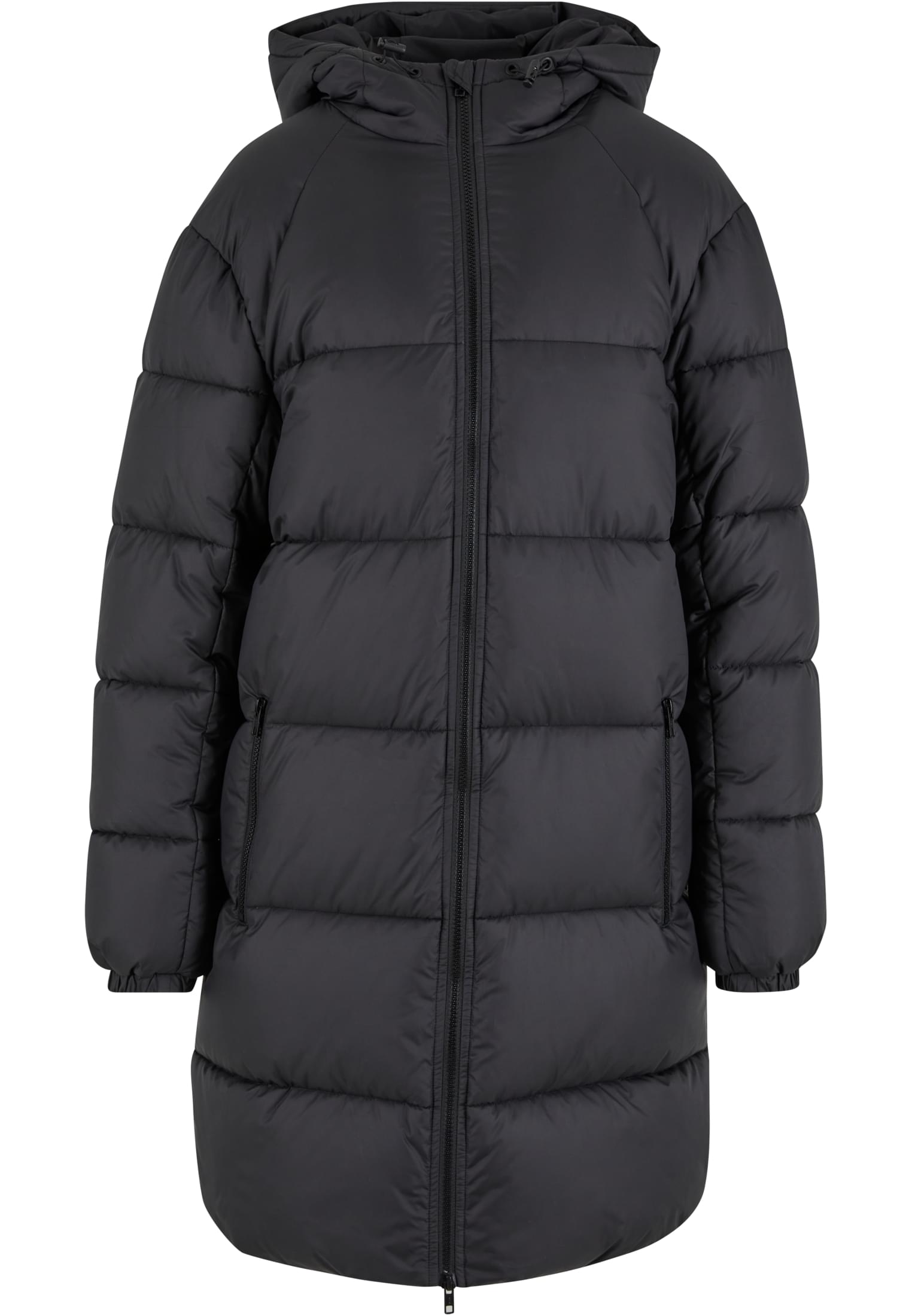 Ladies Long Puffer Coat | black