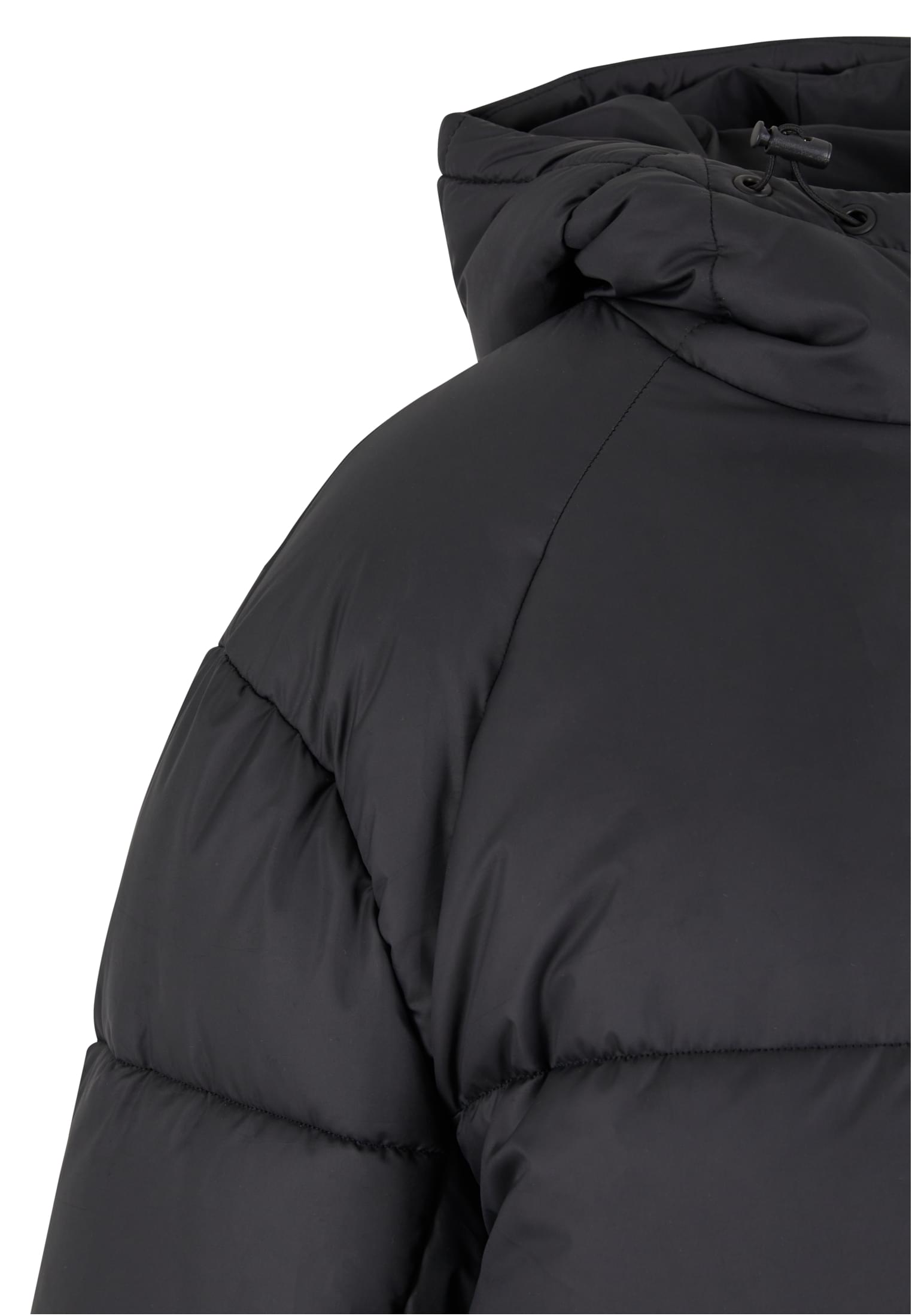 Ladies Long Puffer Coat | black