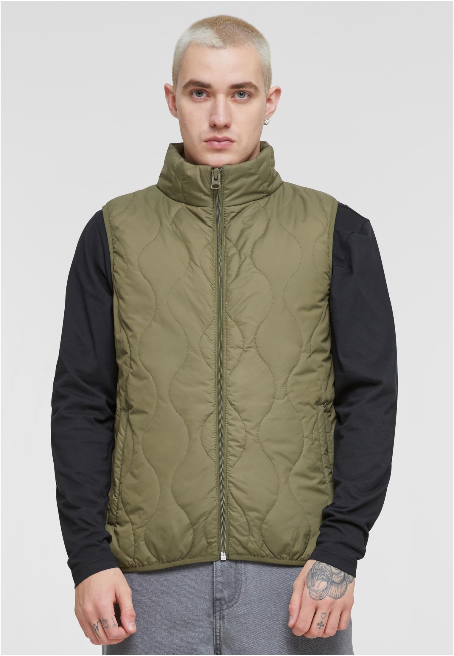 Mens Super Light Bubble Vest | olive