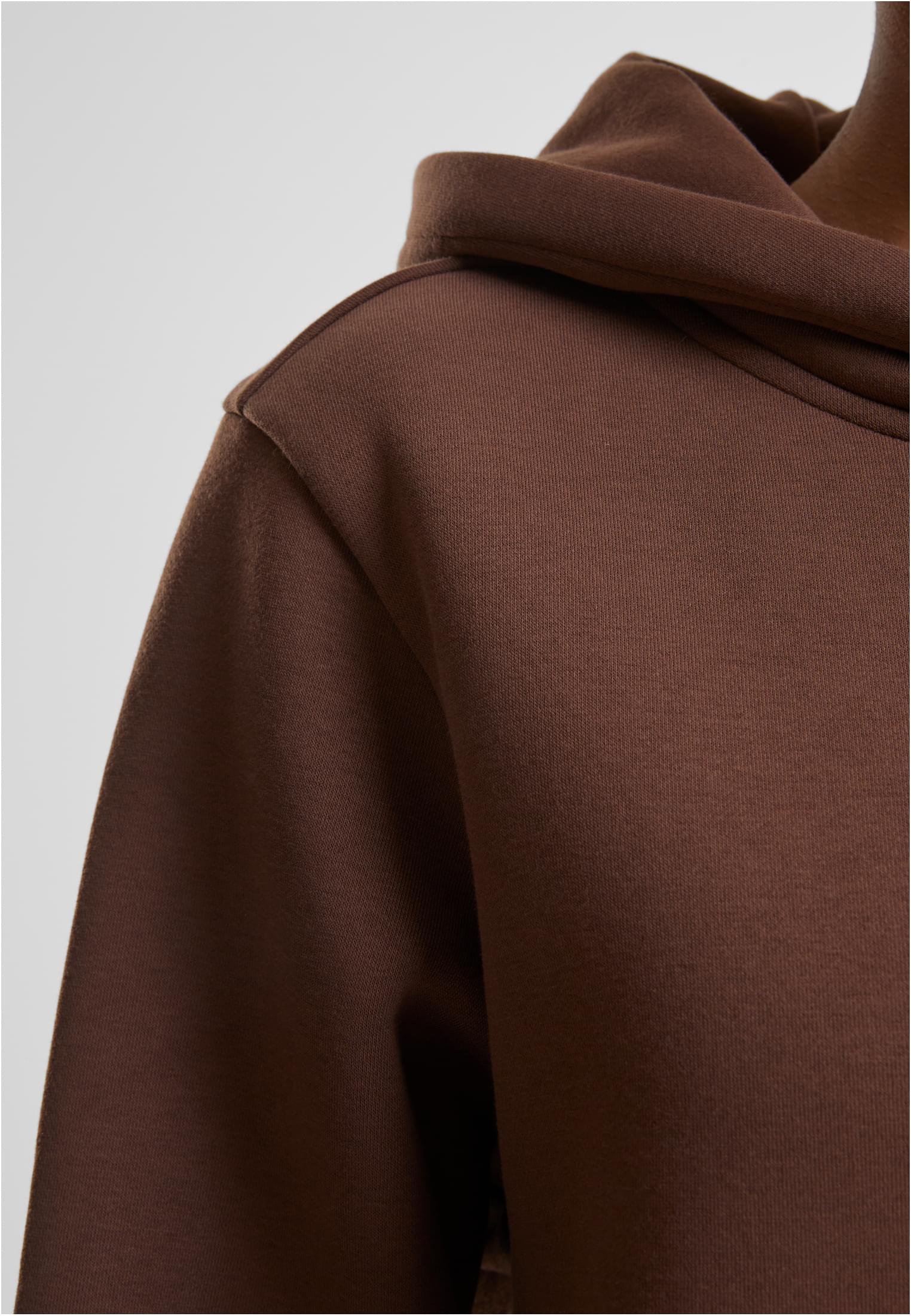 Ladies Fluffy Hoody | chocolatebrown