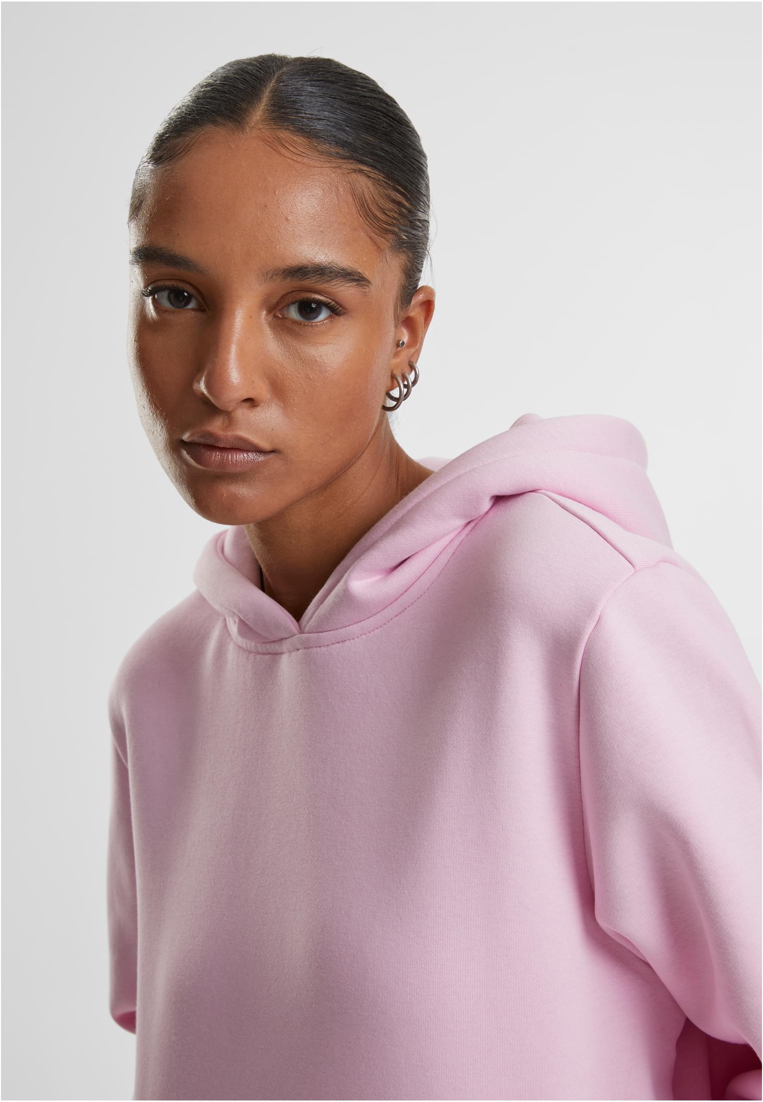 Ladies Fluffy Hoody | softpink