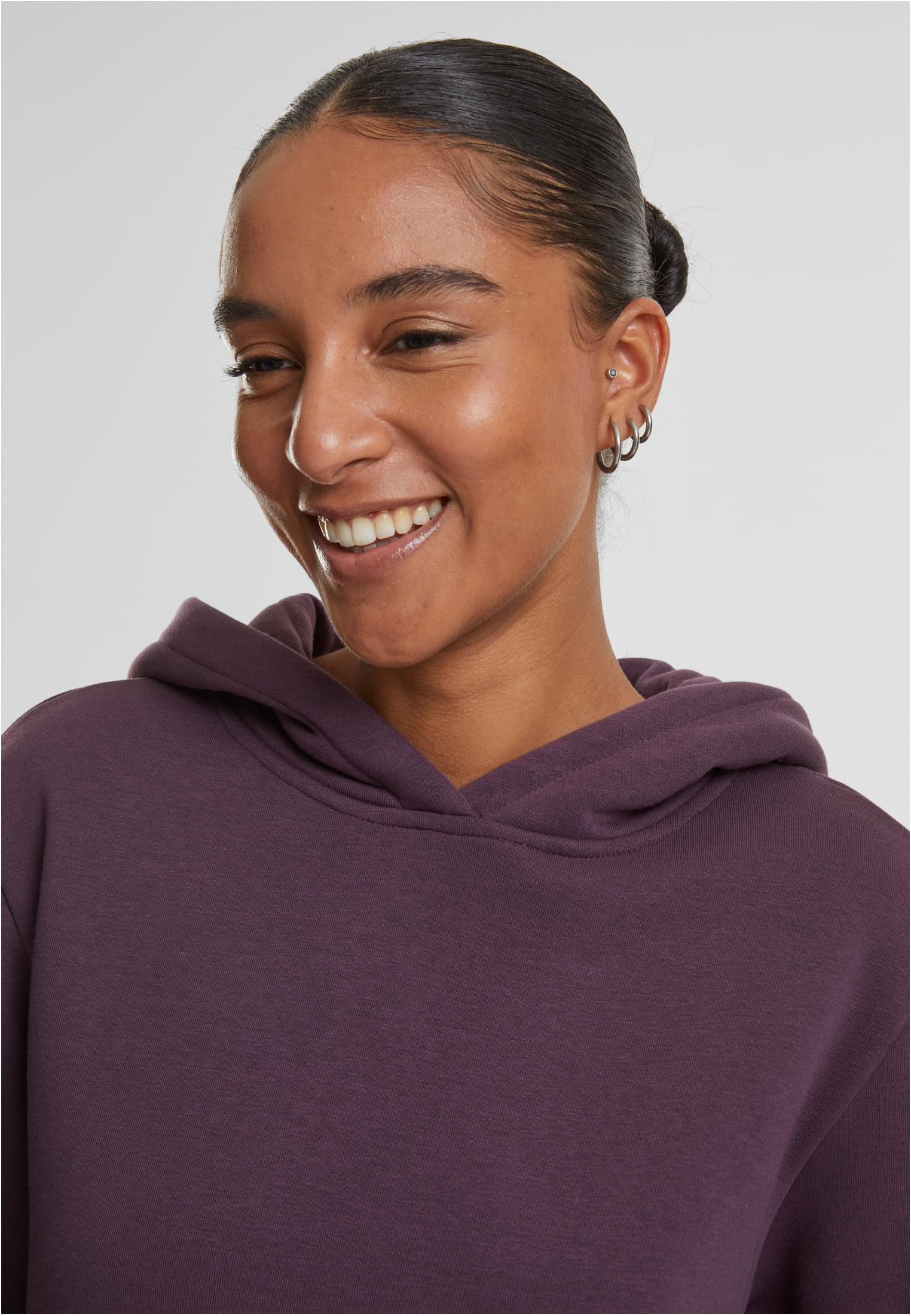 Ladies Fluffy Hoody | plumpurple