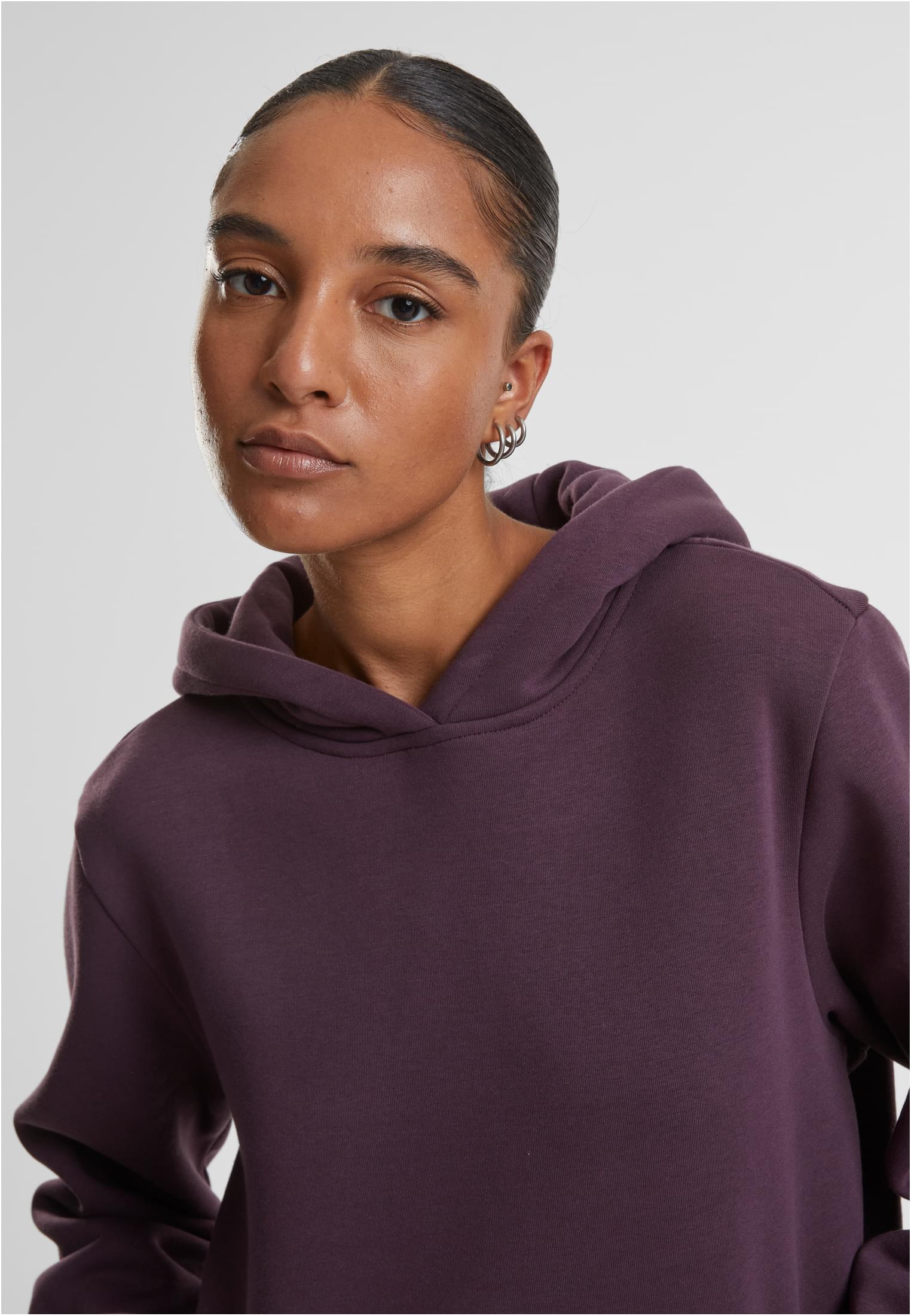 Ladies Fluffy Hoody | plumpurple