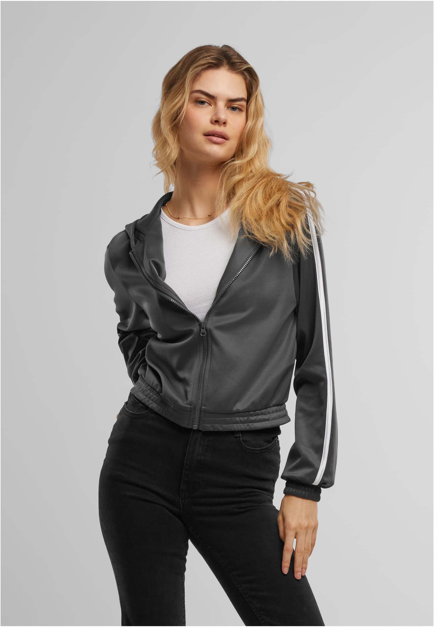 Ladies Cropped Track Jacket | magnet