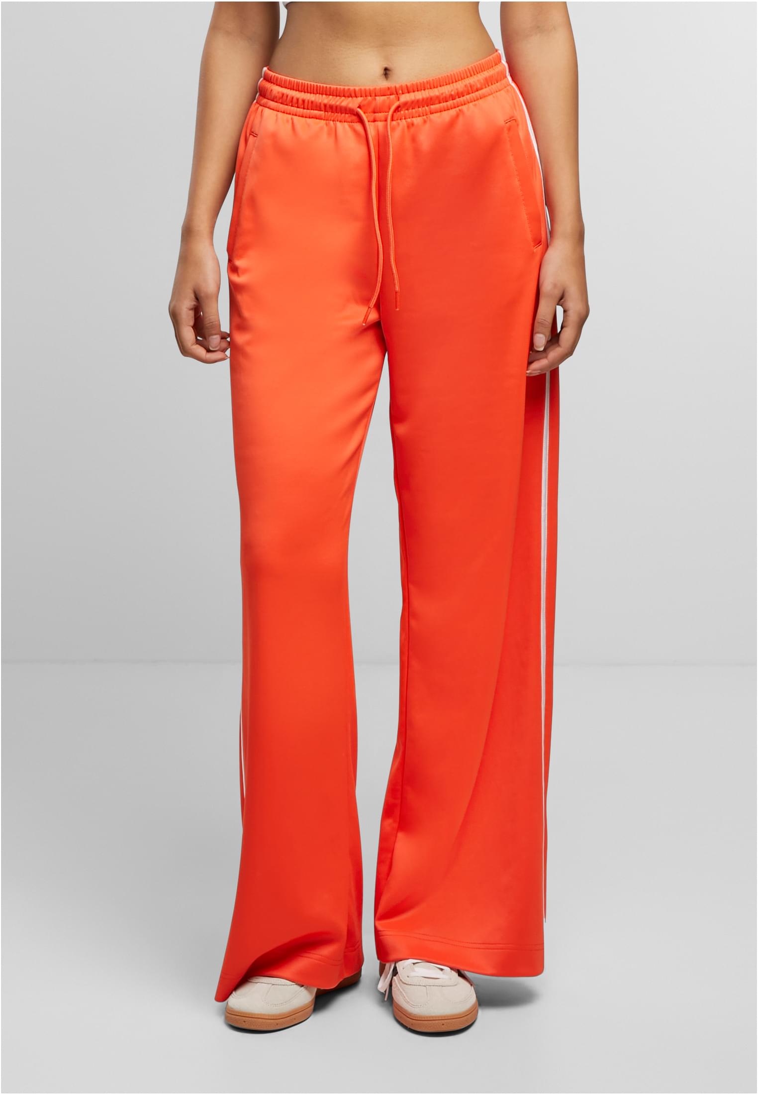 Ladies Wide Leg Track Pants | signalred