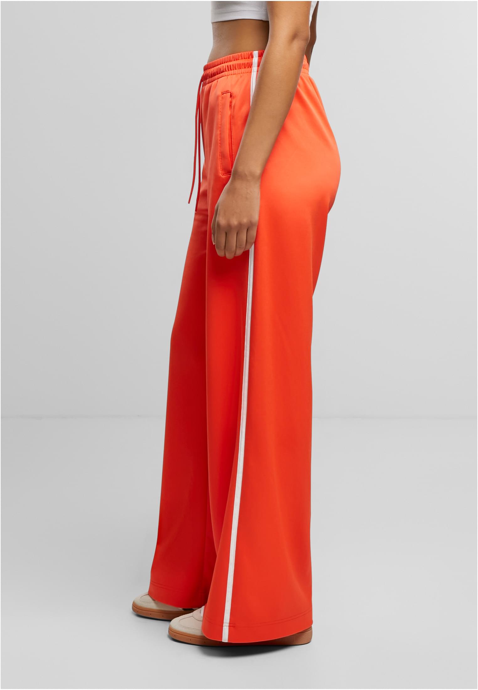 Ladies Wide Leg Track Pants | signalred
