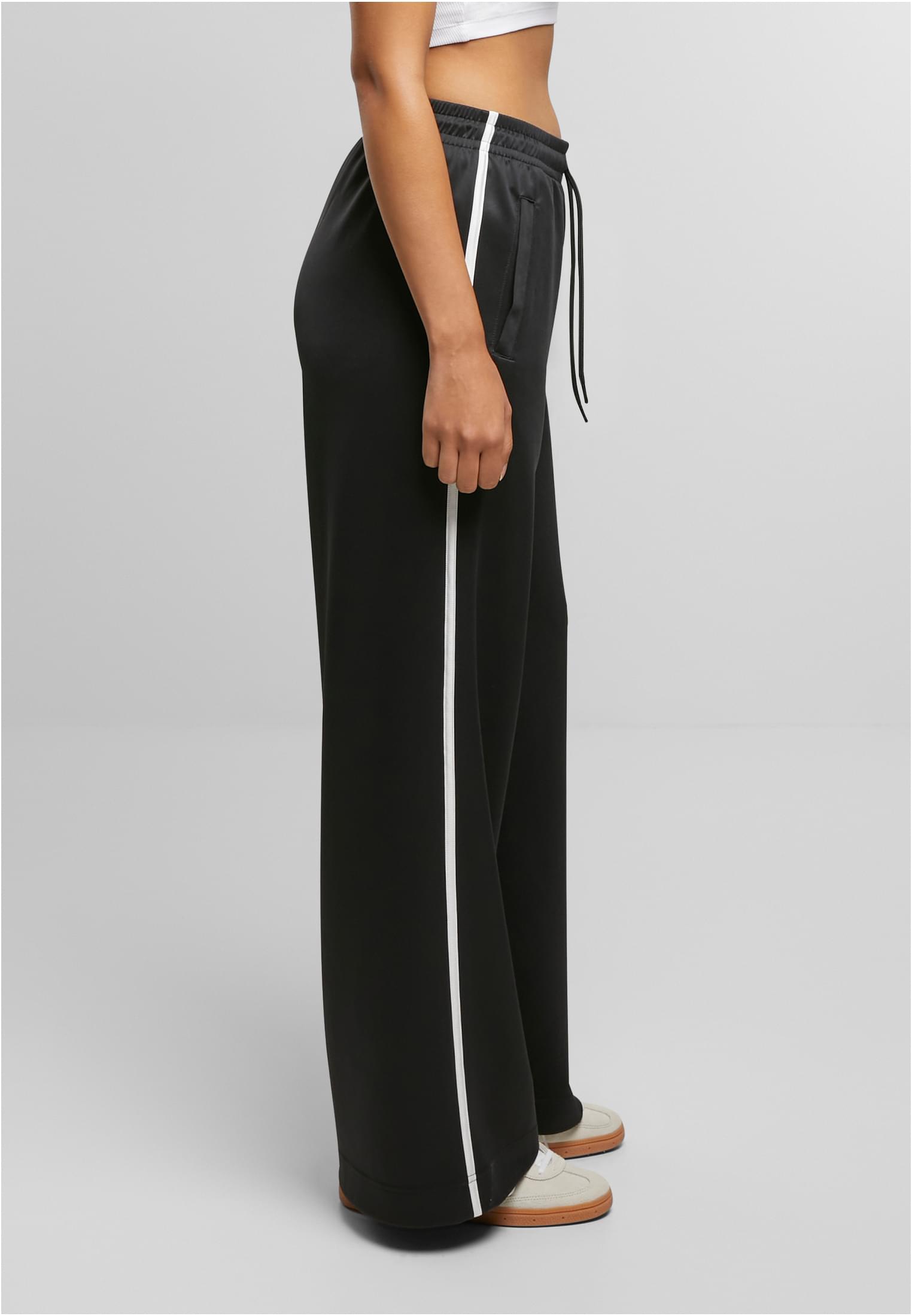 Ladies Wide Leg Track Pants | black