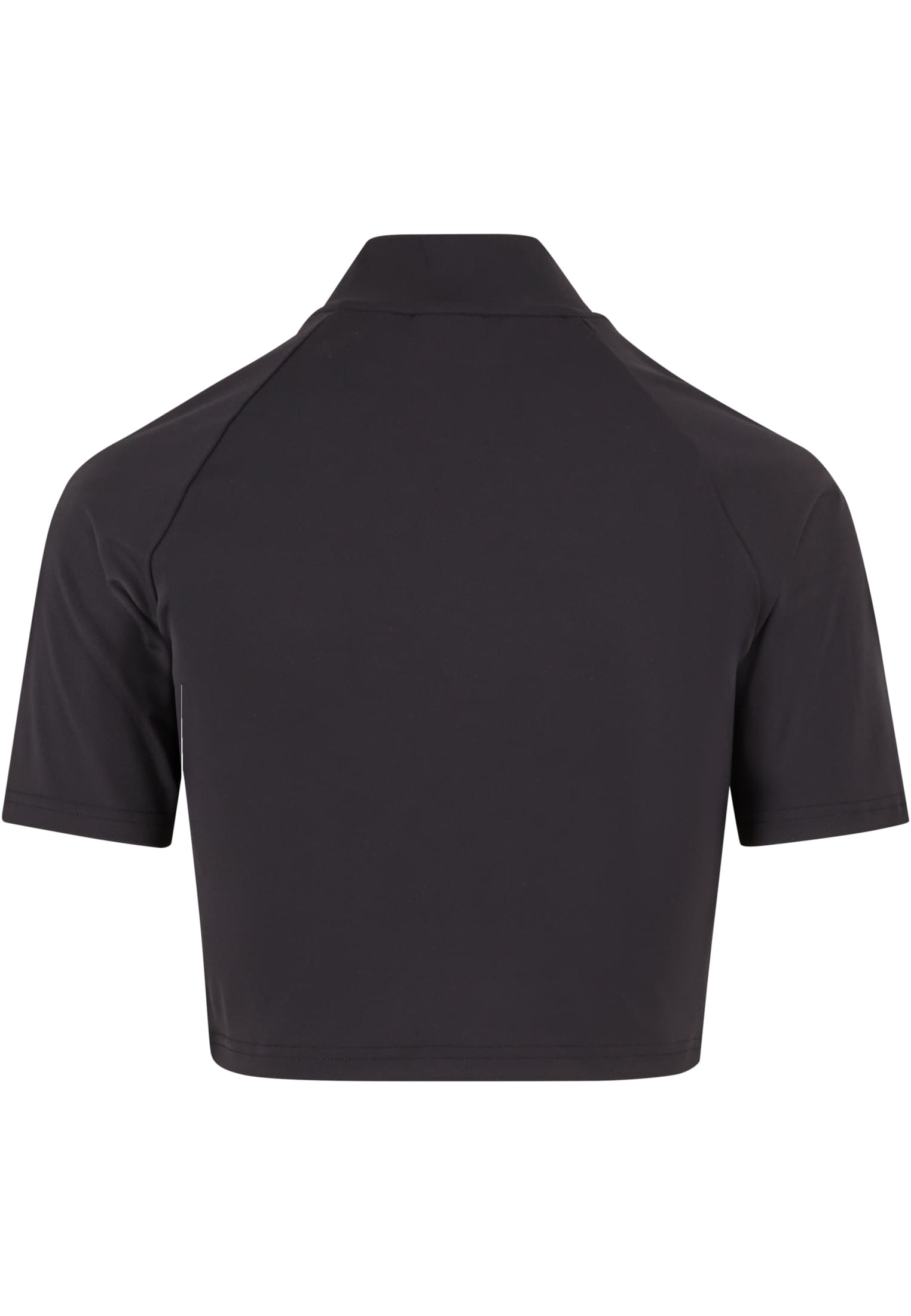 Ladies High Neck Short Tee | black