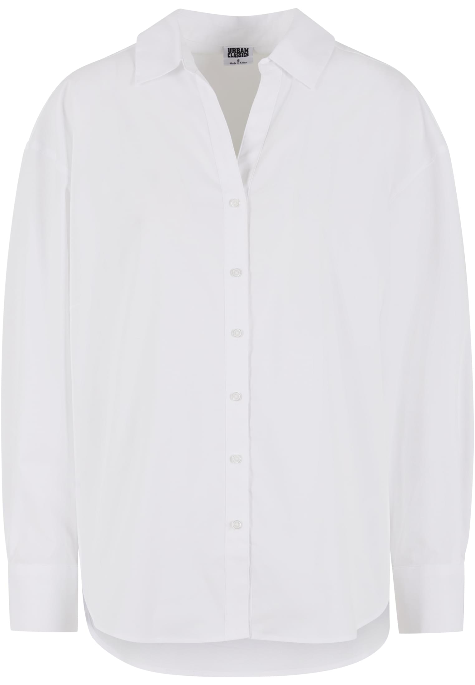 Ladies Oversized Cotton Blouse | white