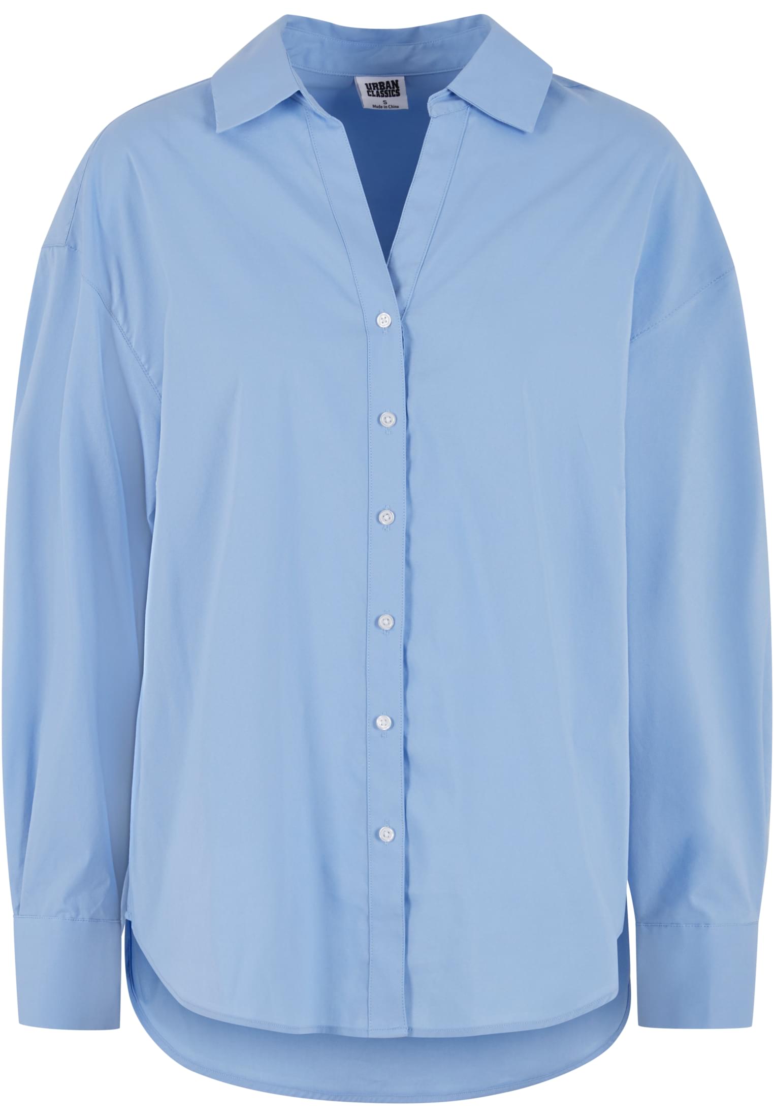 Ladies Oversized Cotton Blouse | powderblue