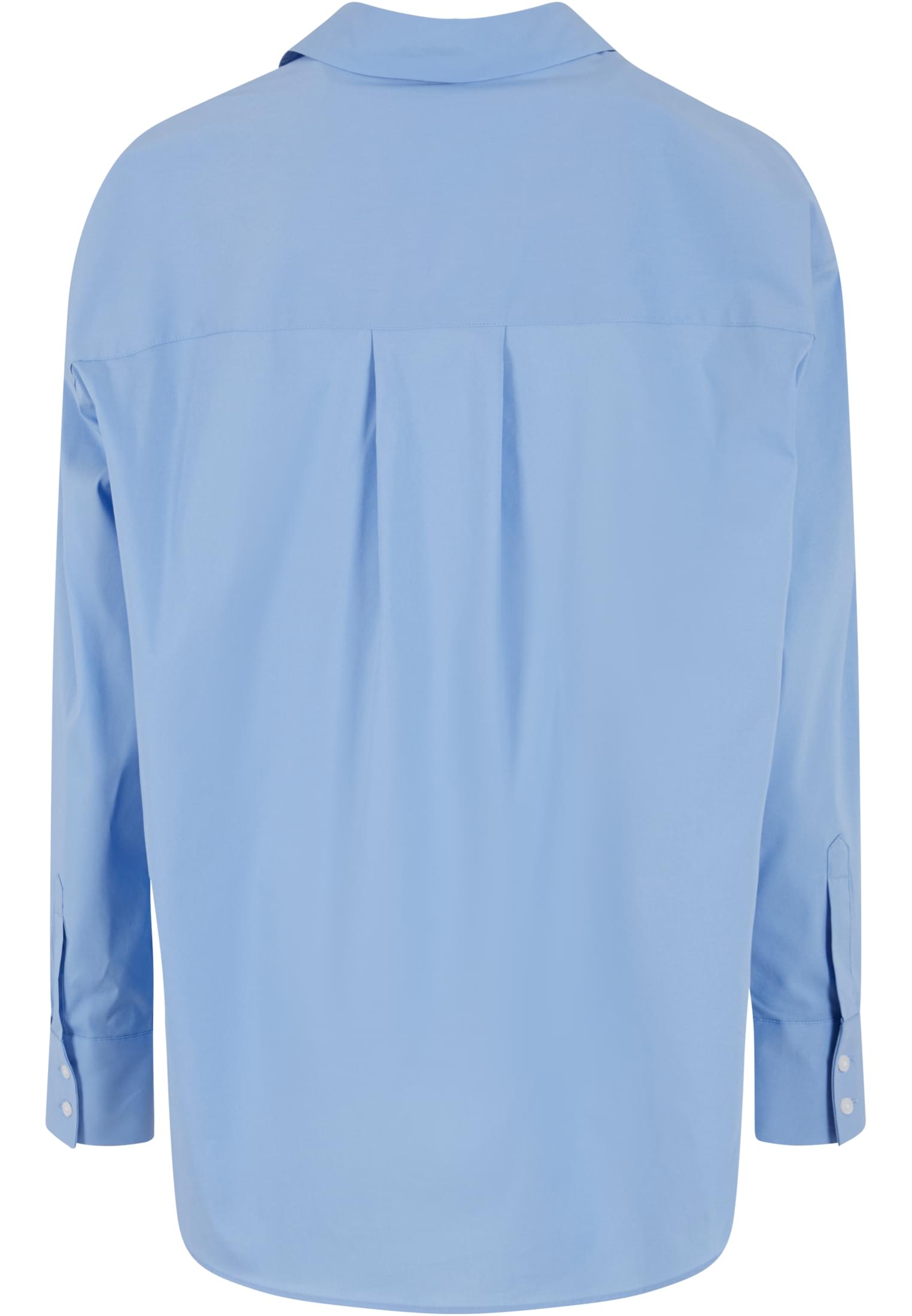 Ladies Oversized Cotton Blouse | powderblue
