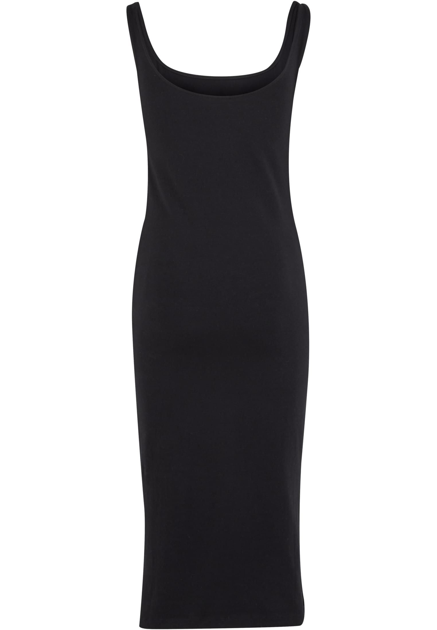 Ladies Basic Long Cotton Jersey Dress | black