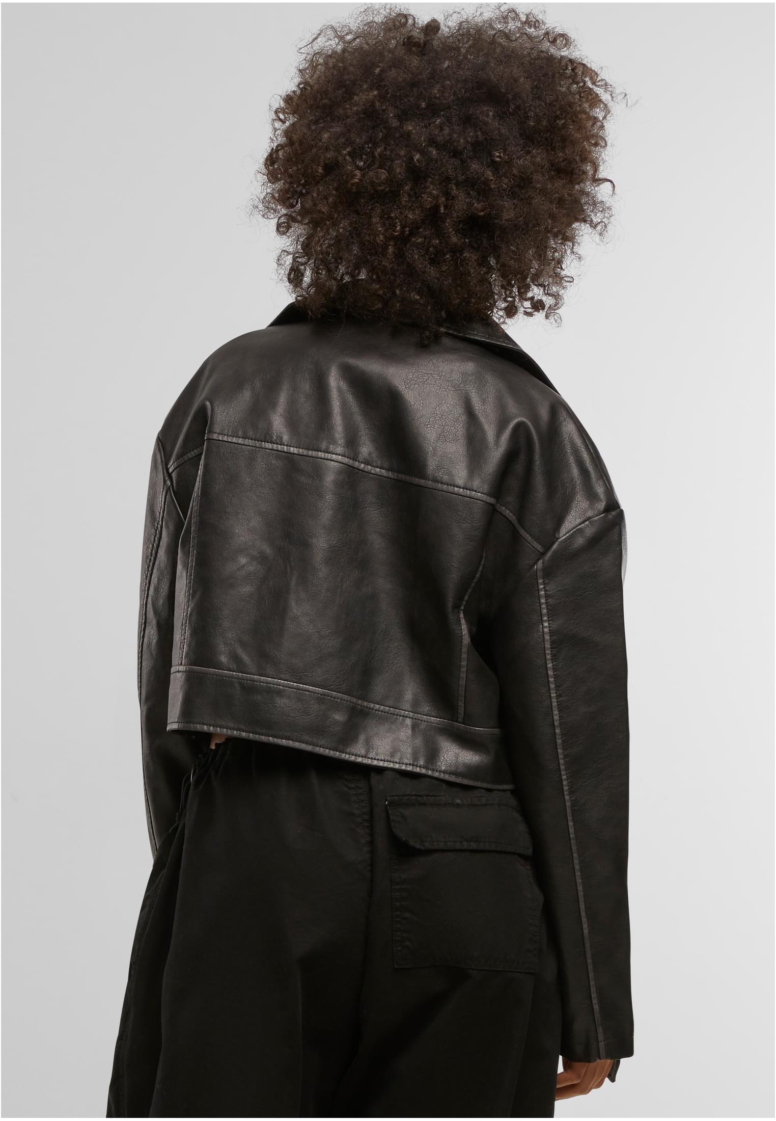 Ladies Vintage Leather Jacket | black