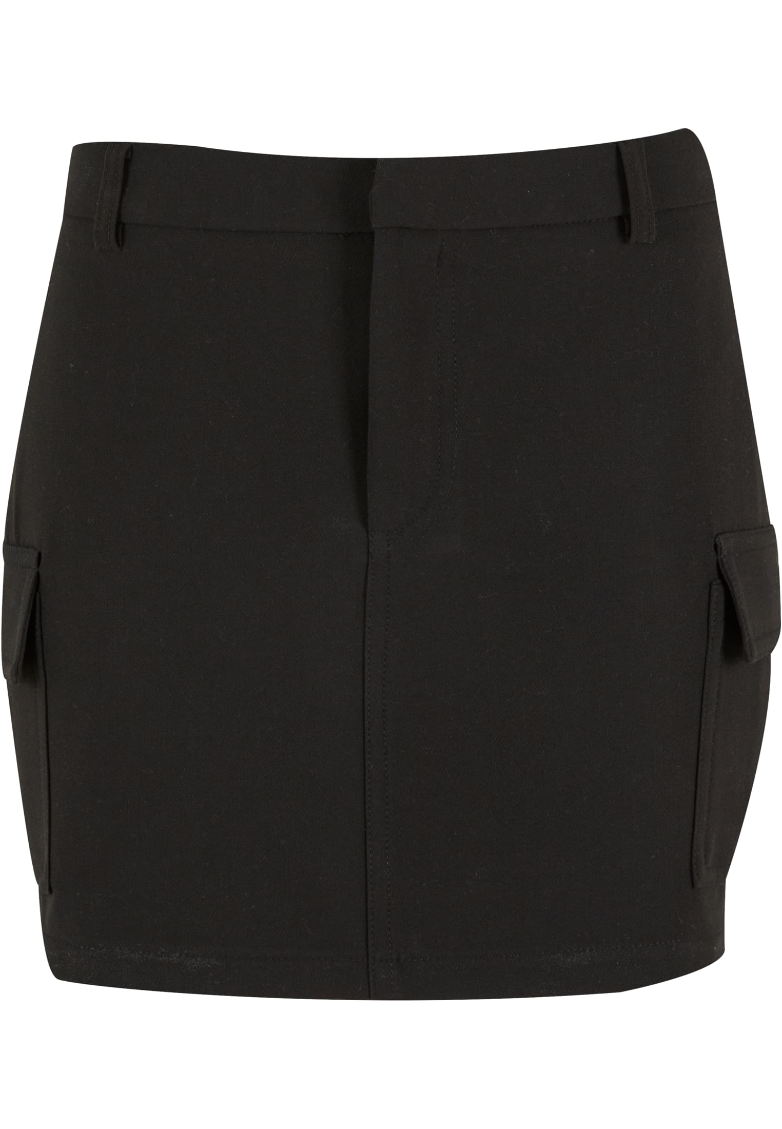 Ladies Short Patched Pocket Skirt | black