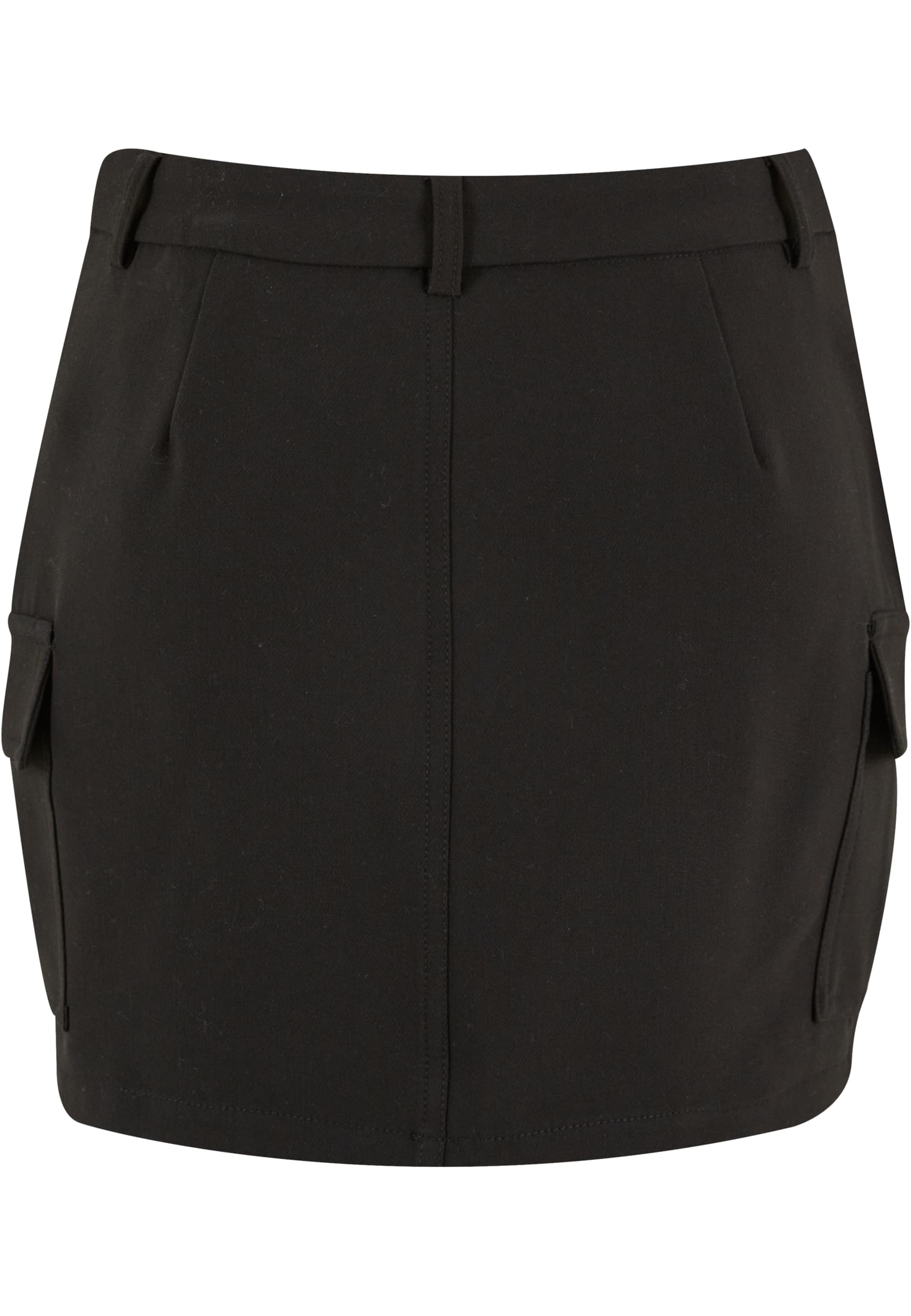 Ladies Short Patched Pocket Skirt | black